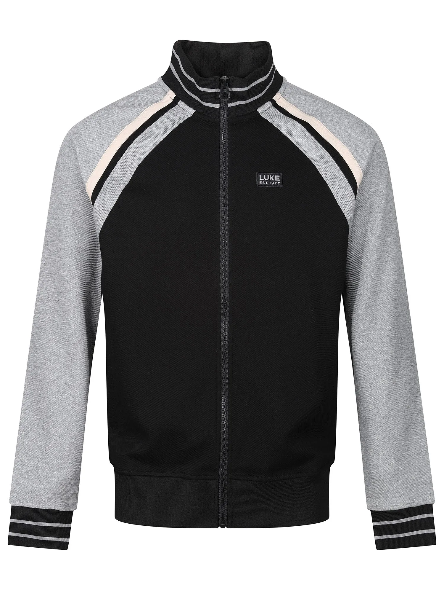 MALONE ZIP THROUGH TEXTURED SWEATSHIRT sold by Luke 1977 product image thumbnail 2