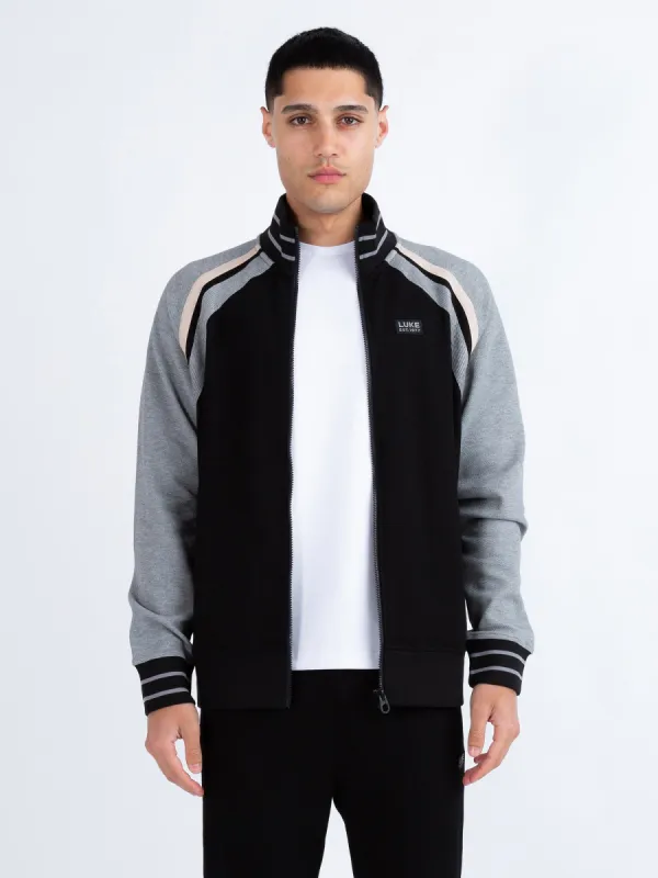 MALONE ZIP THROUGH TEXTURED SWEATSHIRT sold by Luke 1977