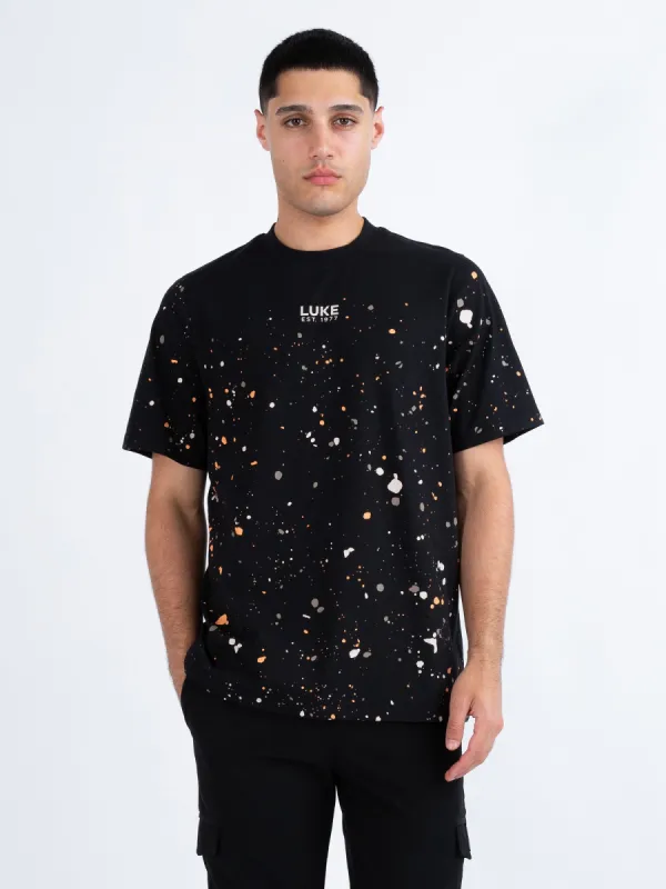 ST KITTS PAINT SPLATTER T-SHIRT sold by Luke 1977
