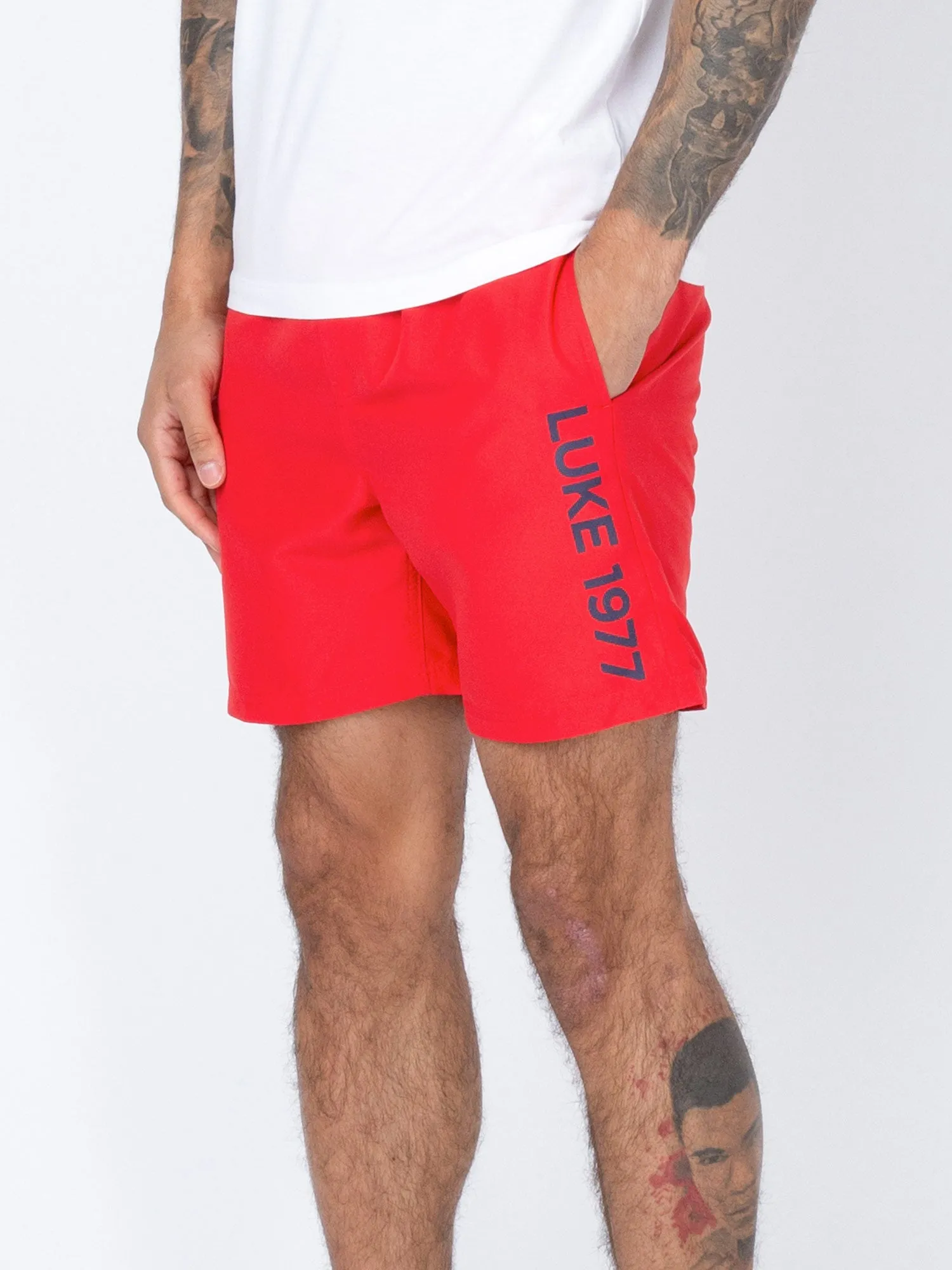 SIDE ON SWIM SHORTS sold by Luke 1977