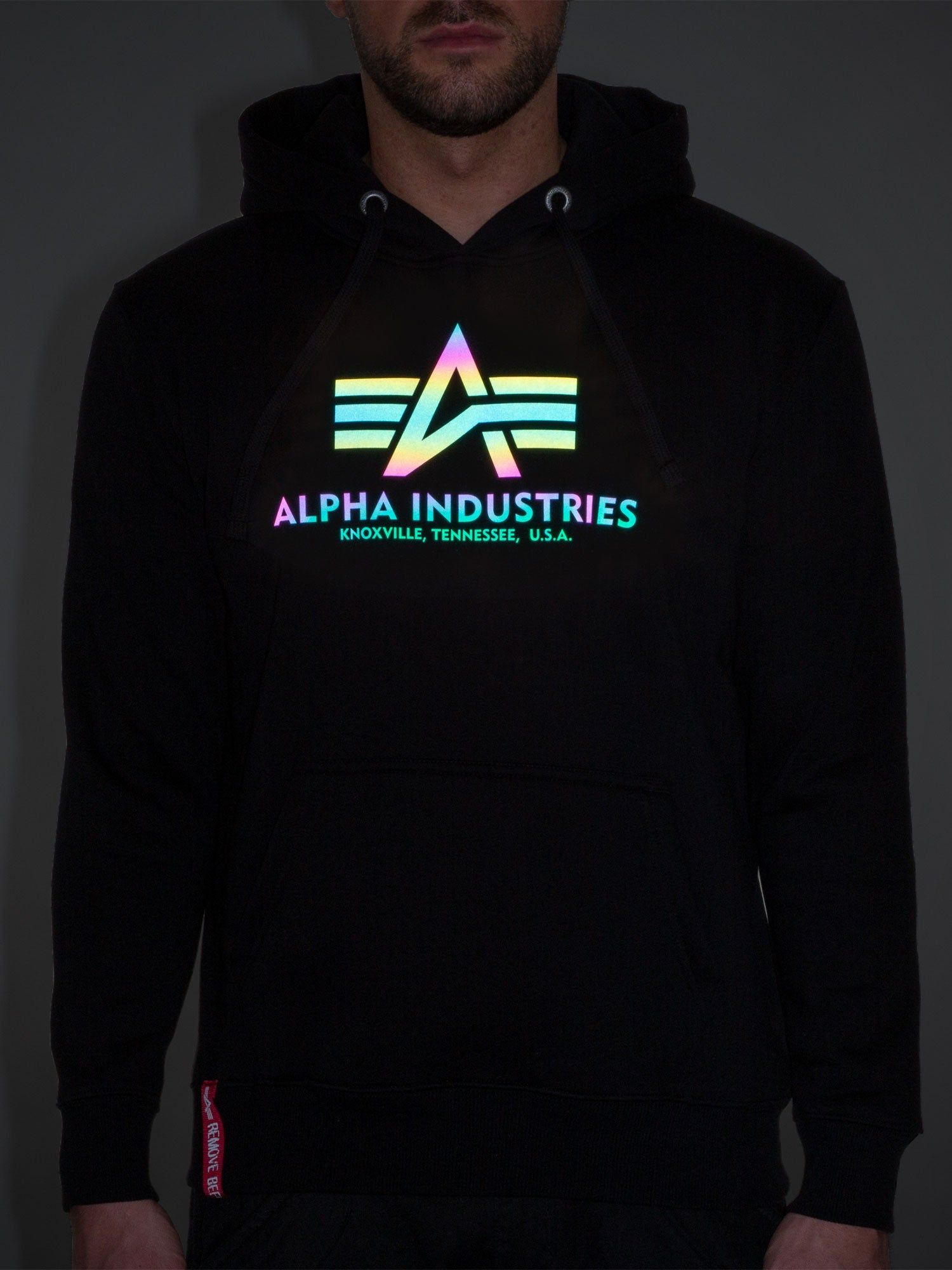 Alpha Industries Basic Hoody Rainbow Ref sold by Luke 1977 product image thumbnail 7