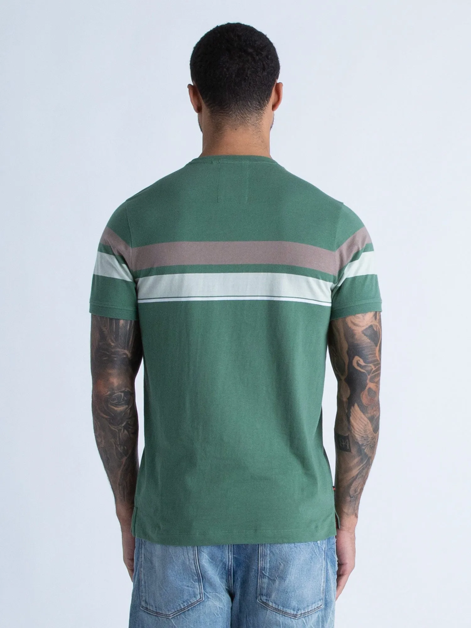 YD BRAZILIA CHEST STRIPE T-SHIRT sold by Luke 1977 product image thumbnail 4