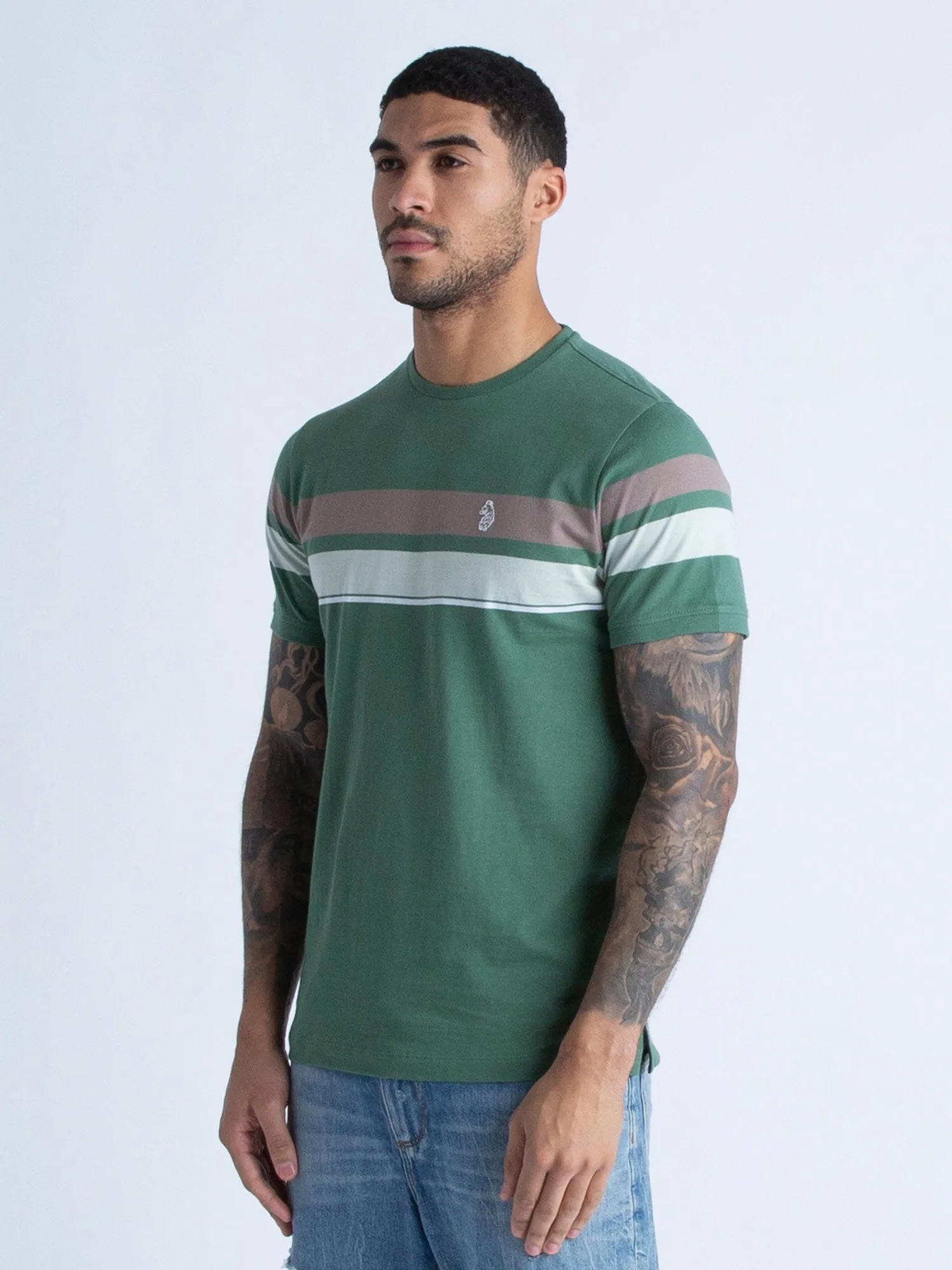 YD BRAZILIA CHEST STRIPE T-SHIRT sold by Luke 1977 product image thumbnail 3