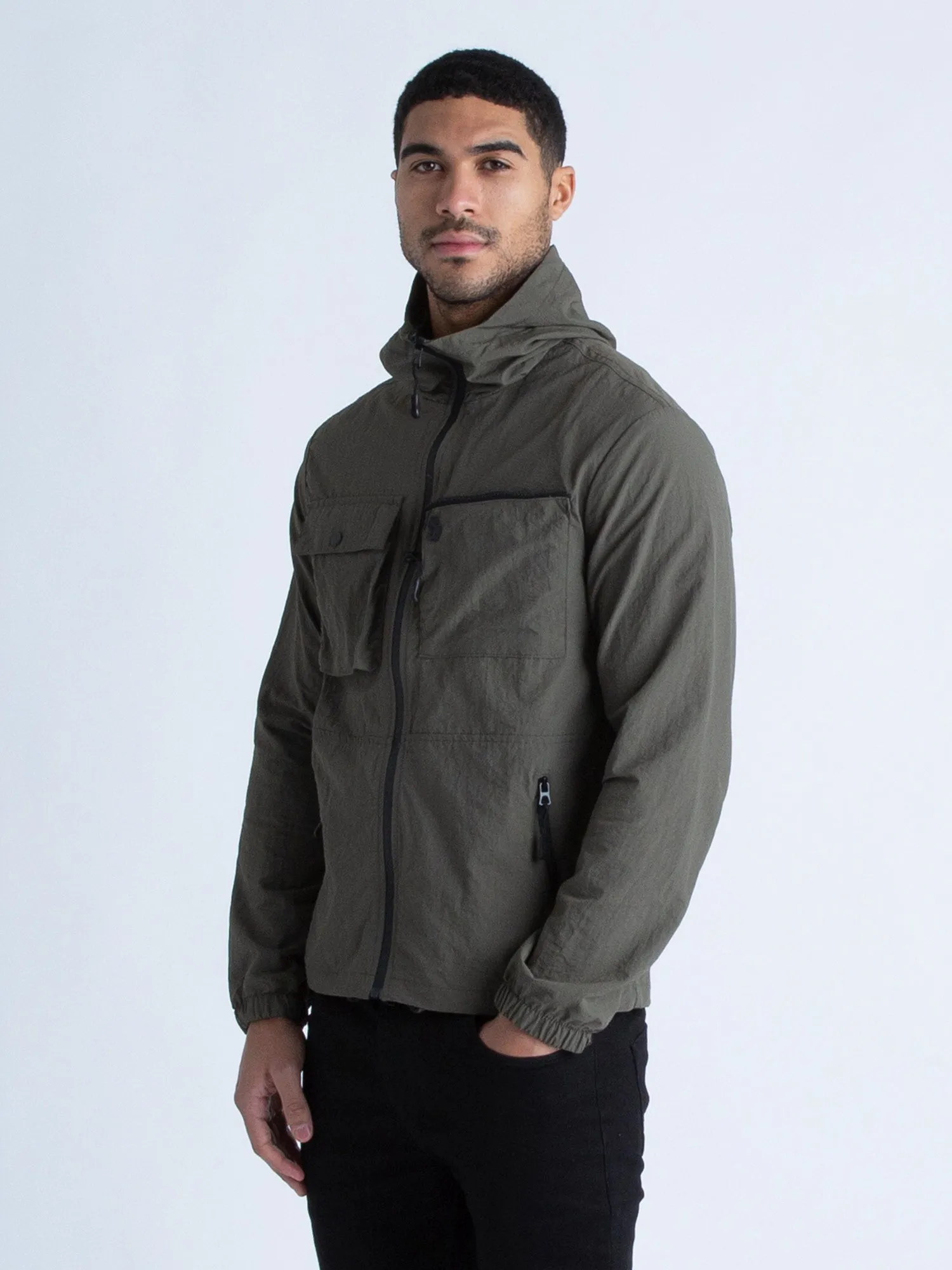 FOUNTAIN ZIP THROUGH LIGHTWEIGHT HOODED JACKET sold by Luke 1977 product image thumbnail 3