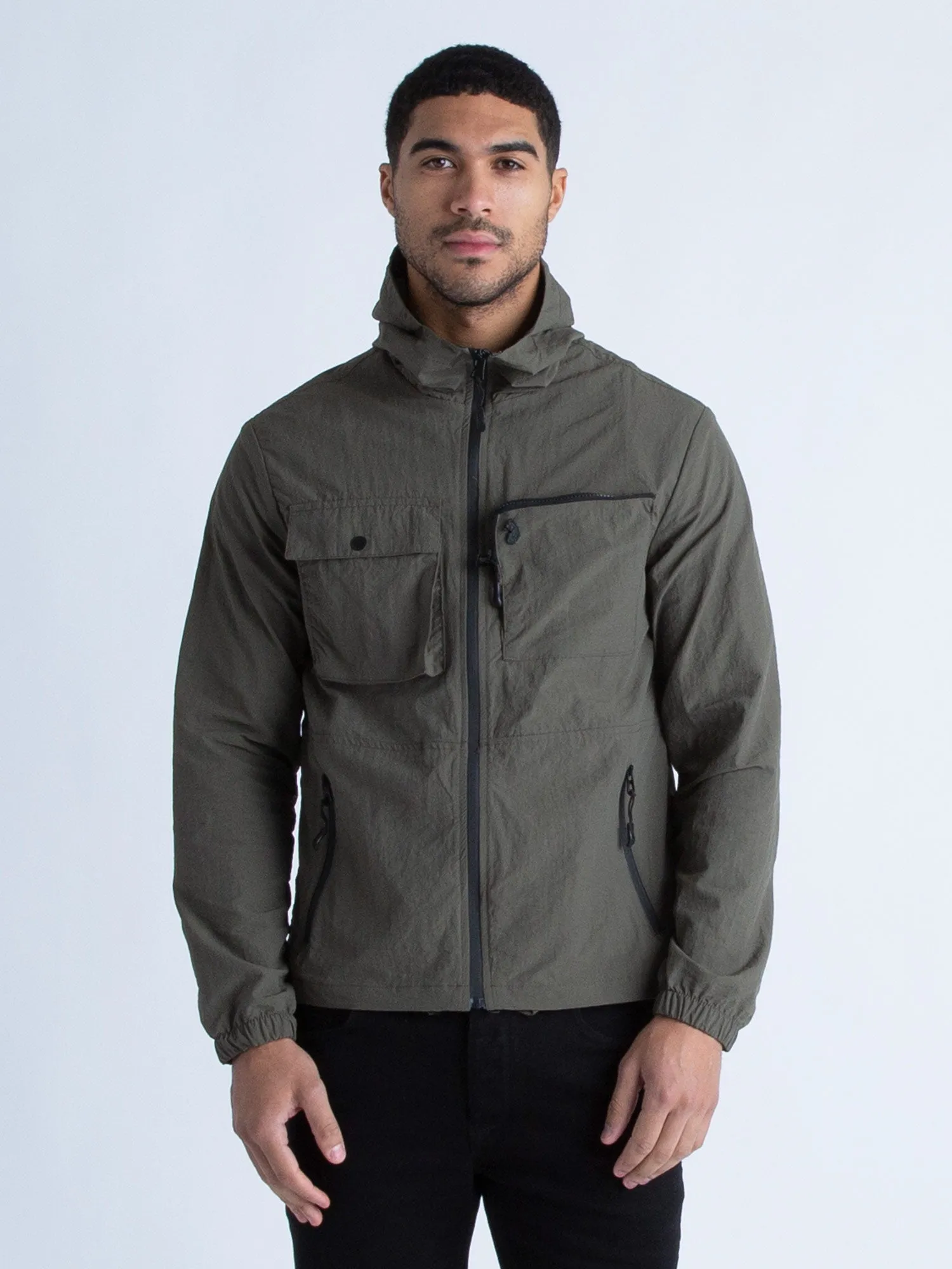 FOUNTAIN ZIP THROUGH LIGHTWEIGHT HOODED JACKET sold by Luke 1977