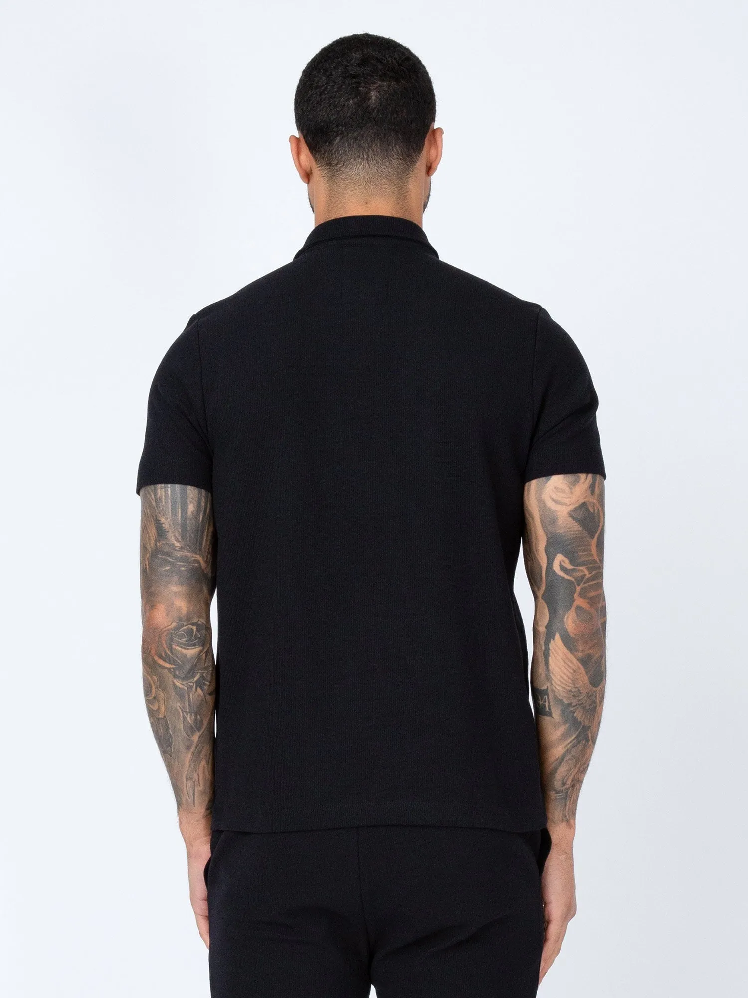 FUEGO TEXTURED WAFFLE POLO sold by Luke 1977 product image thumbnail 4