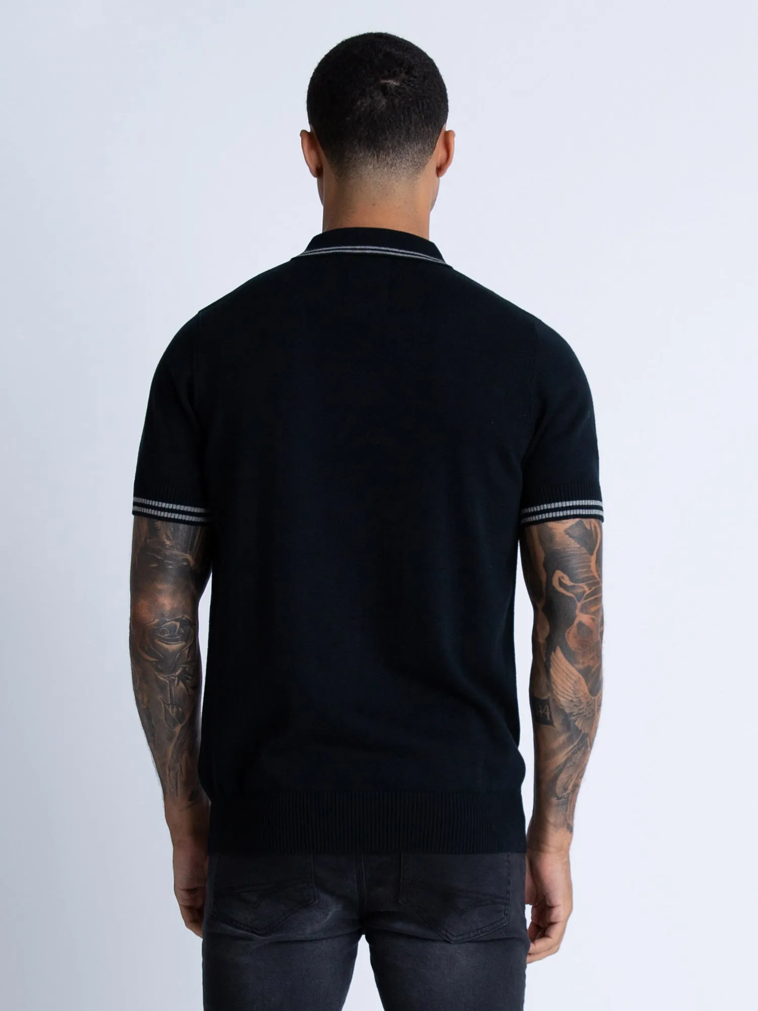 SHORT MILK KNITTED ZIP POLO sold by Luke 1977 product image thumbnail 4