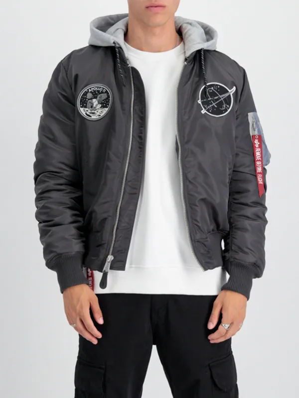 Alpha Industries MA-1 VF Hood Dark Side Bomber Jacket sold by Luke 1977