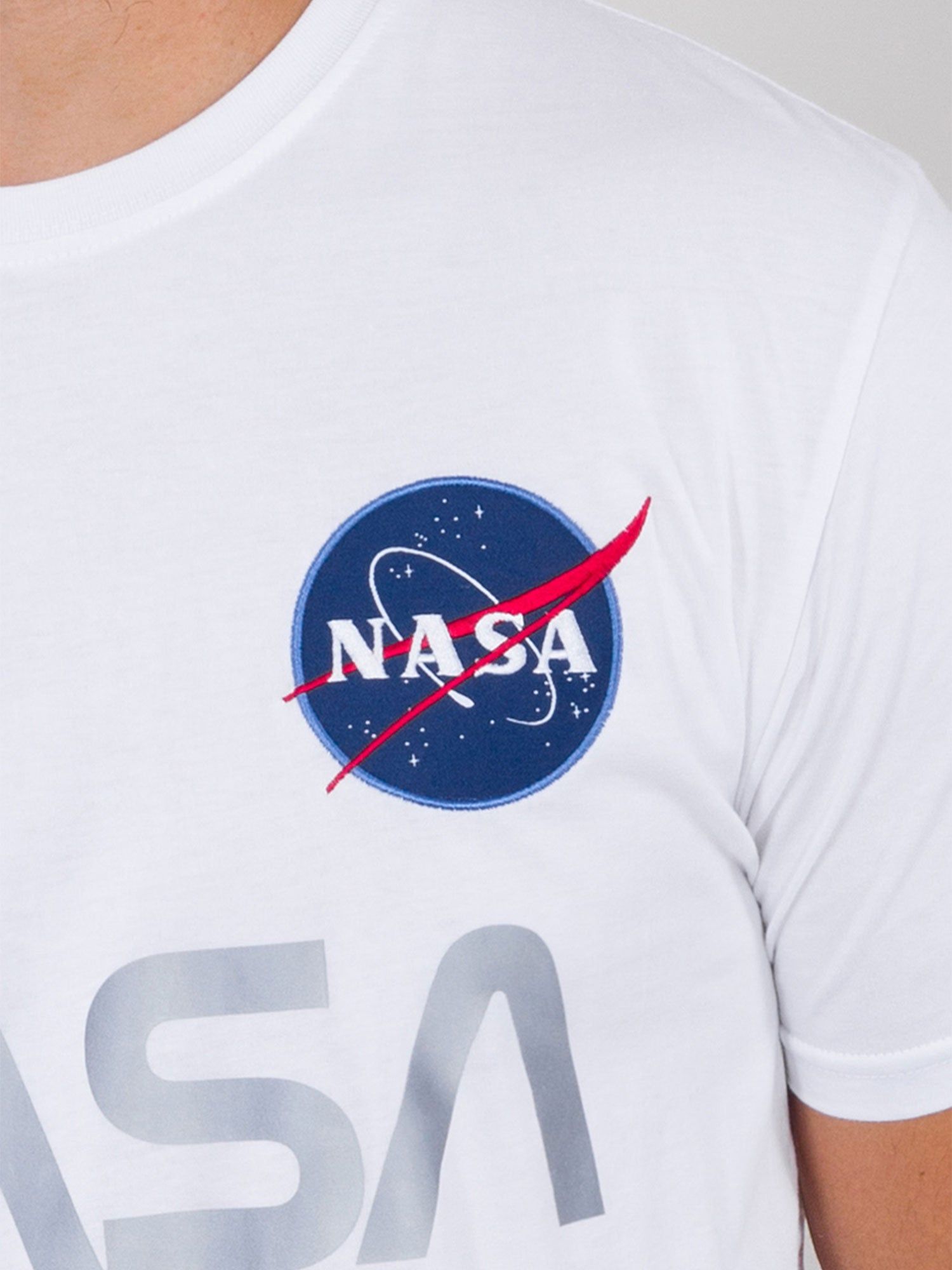 Alpha Industries NASA Reflective T-Shirt sold by Luke 1977 product image thumbnail 3