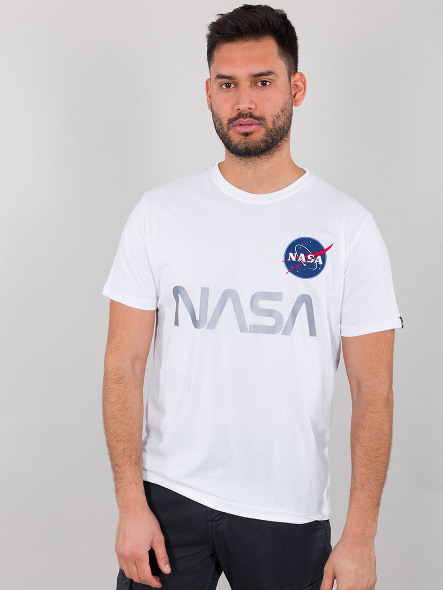 Alpha Industries NASA Reflective T-Shirt sold by Luke 1977