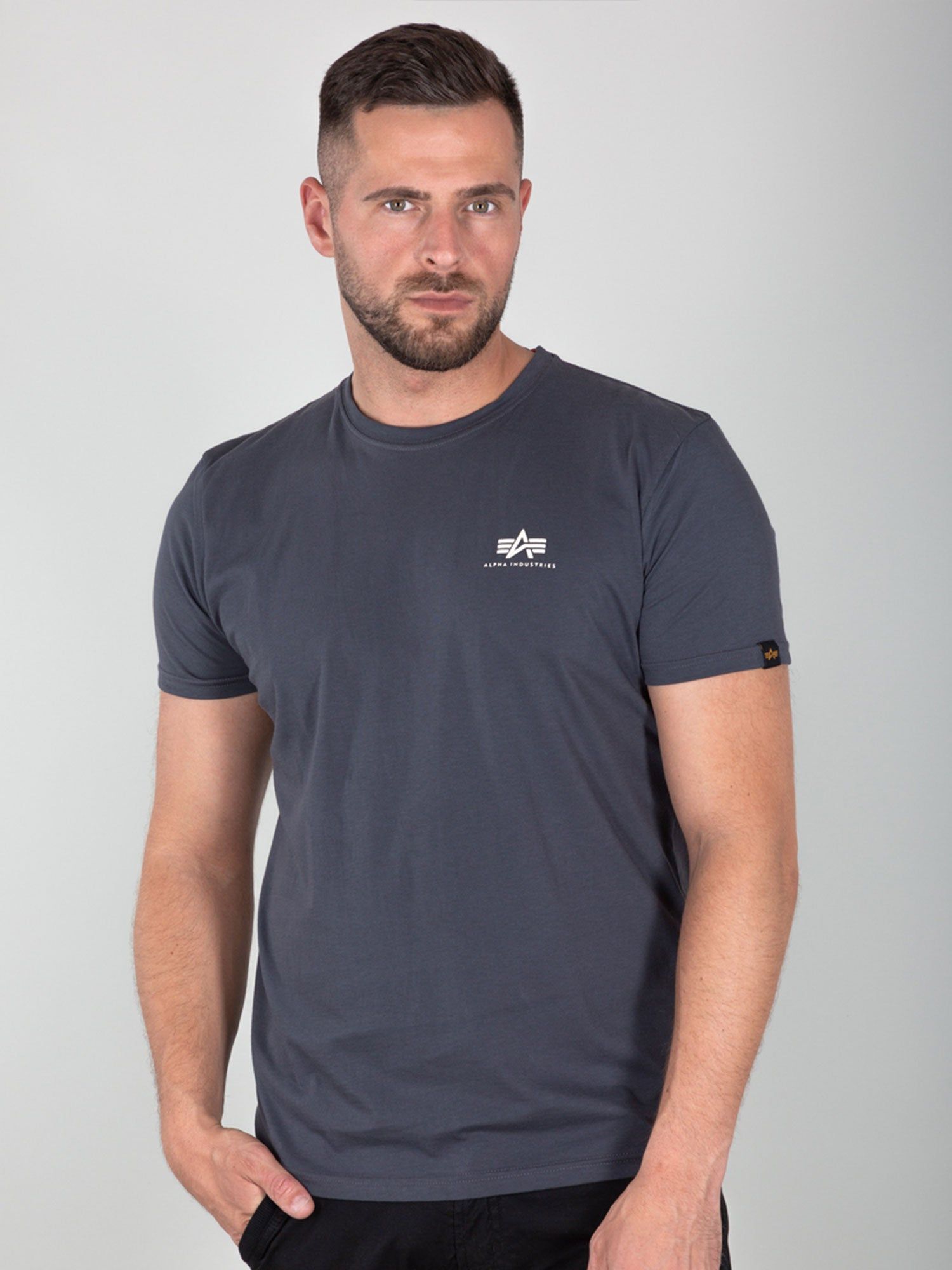 ALPHA INDUSTRIES BASIC T SMALL LOGO T-SHIRT sold by Luke 1977