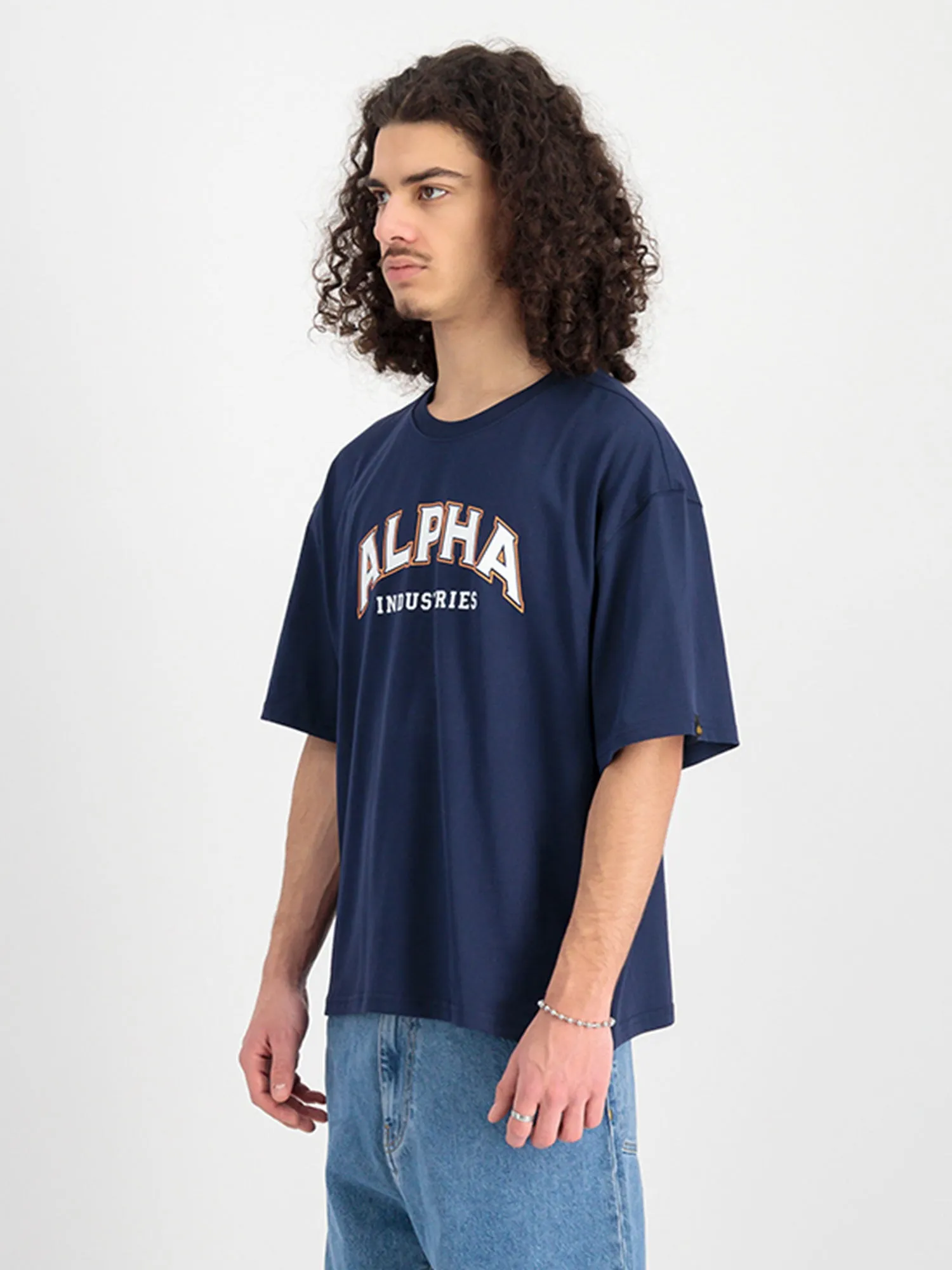 Alpha Industries College T-shirt sold by Luke 1977 product image thumbnail 2