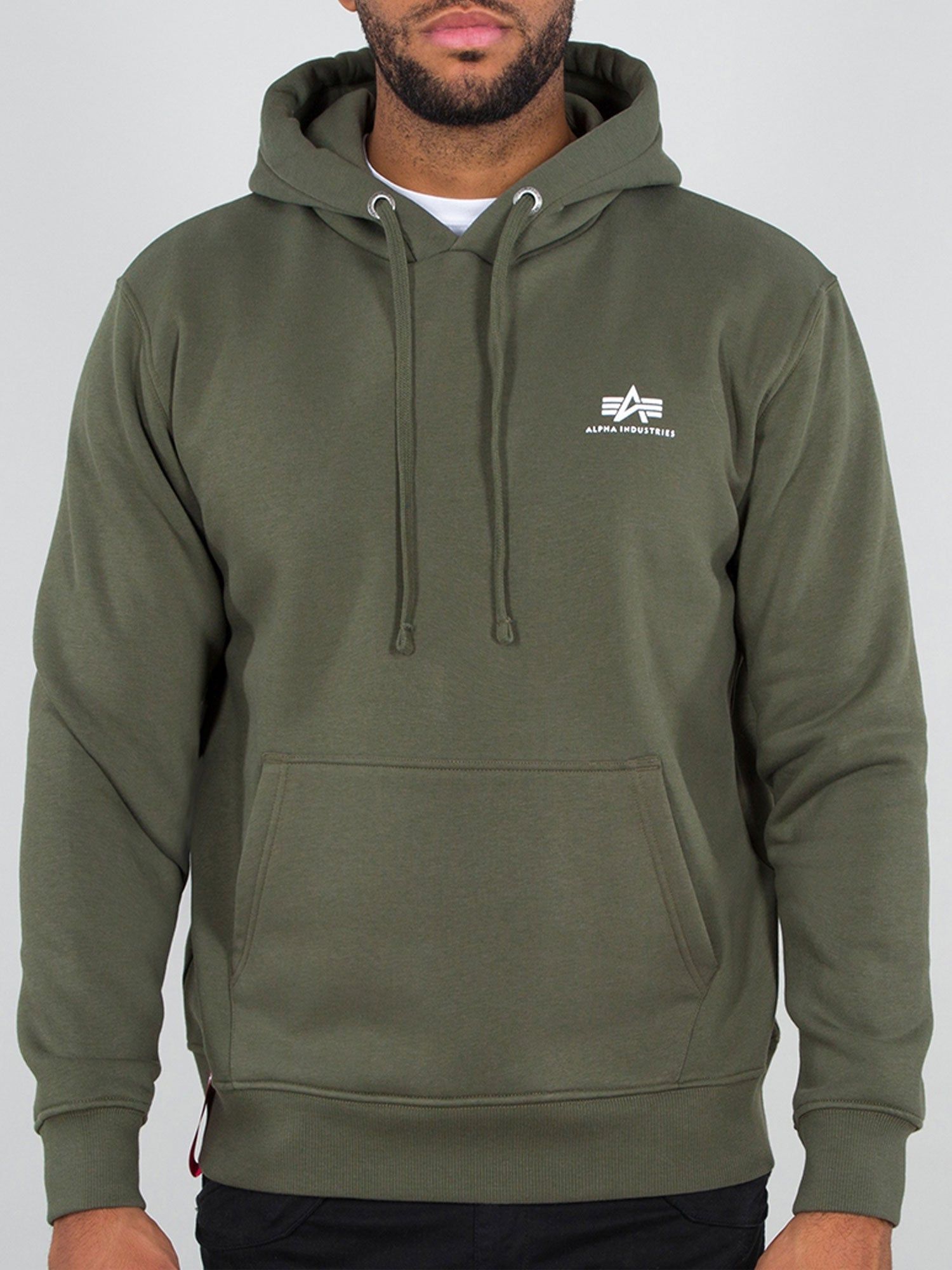 Alpha Industries Basic Hoody Small Logo sold by Luke 1977 product image thumbnail 2