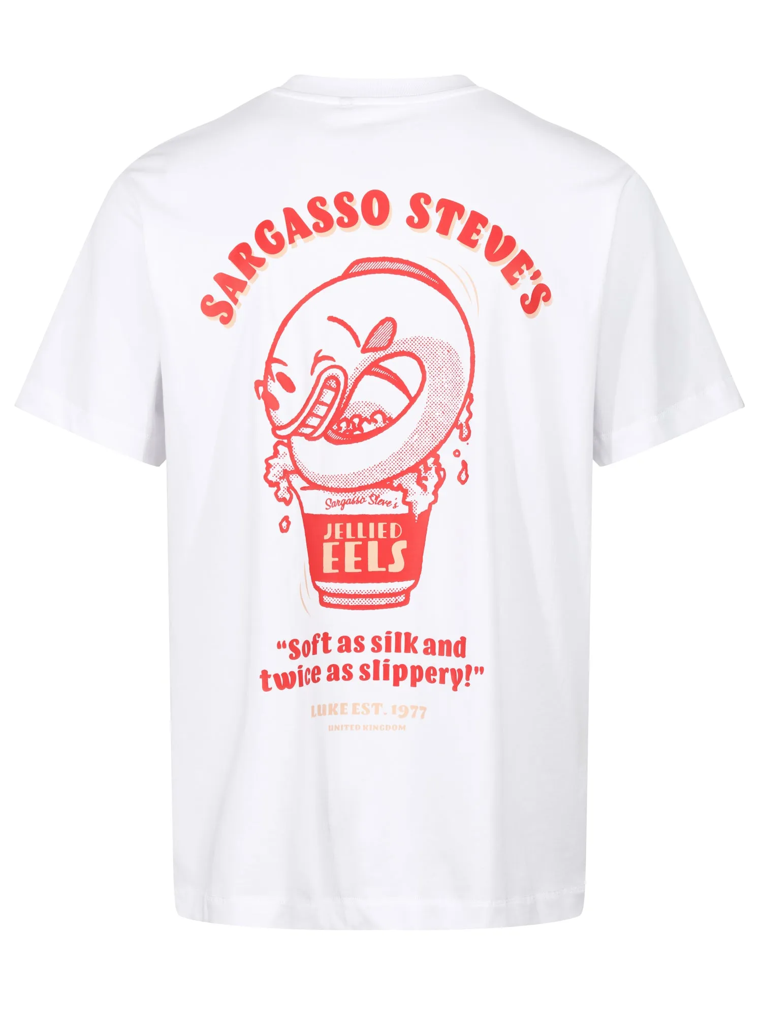 DODGY DINERS JELLIED EELS PRINTED T-SHIRT sold by Luke 1977