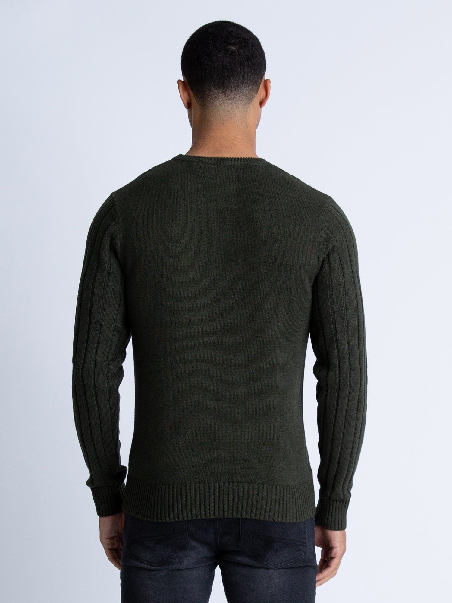 MORDEN TEXTURED CREW NECK KNITTED JUMPER sold by Luke 1977 product image thumbnail 4