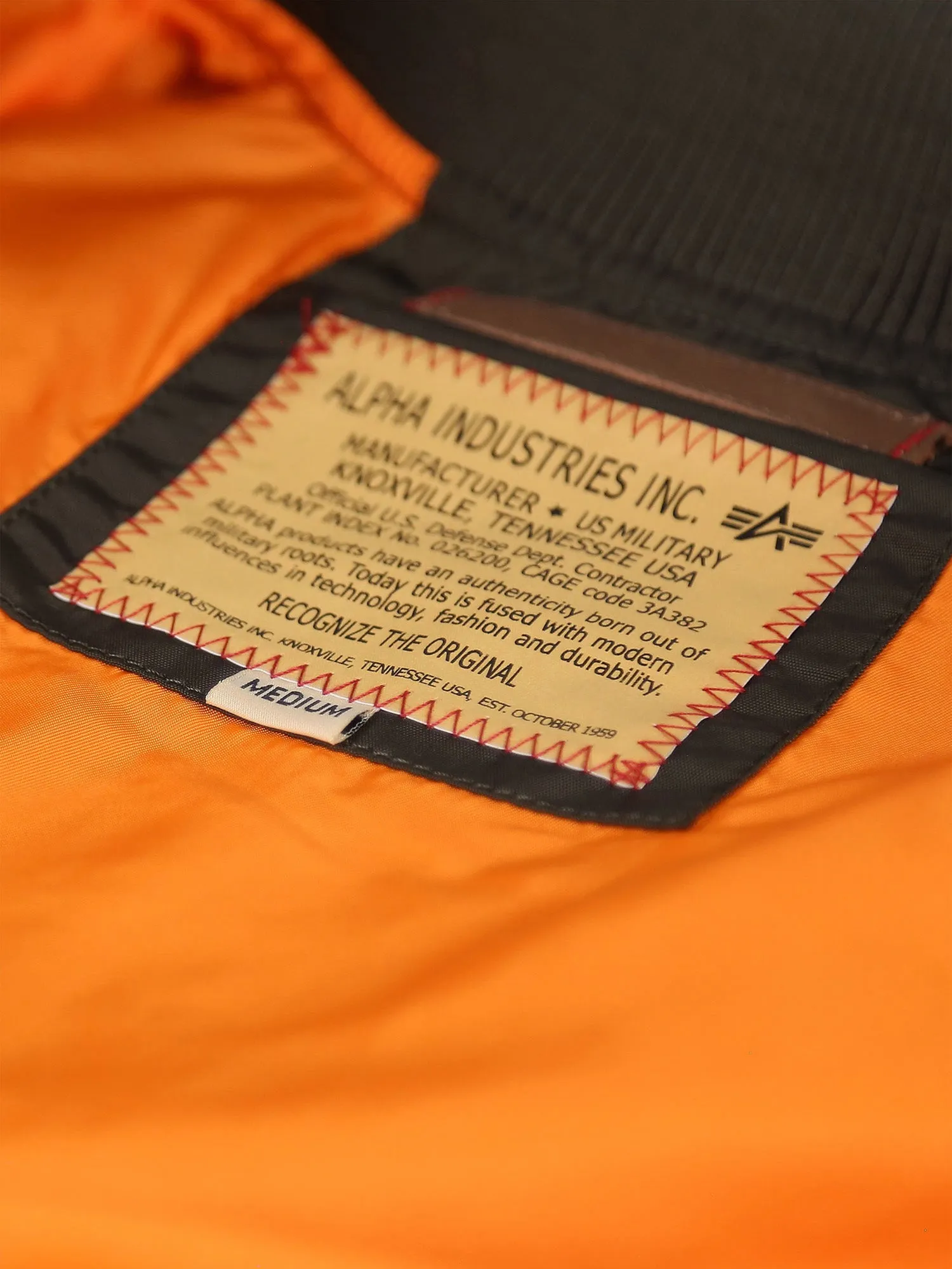 Alpha Industries MA-1 TT Bomber Jacket sold by Luke 1977 product image thumbnail 5