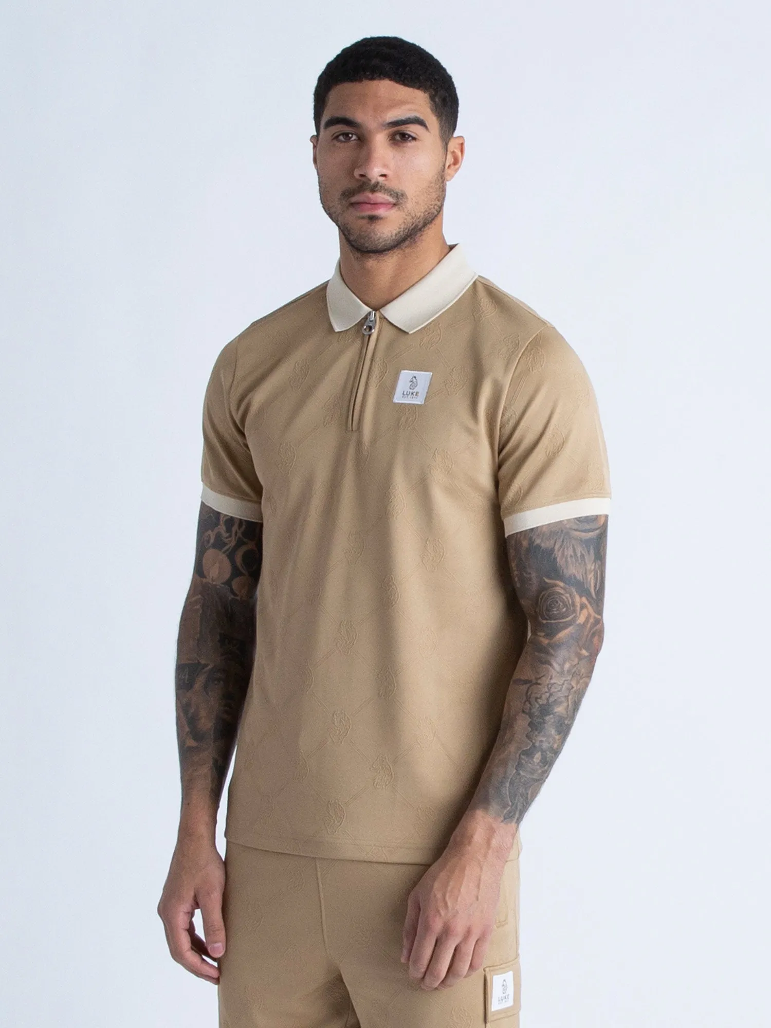 BAUER JACQUARD ZIP POLO sold by Luke 1977 product image thumbnail 3