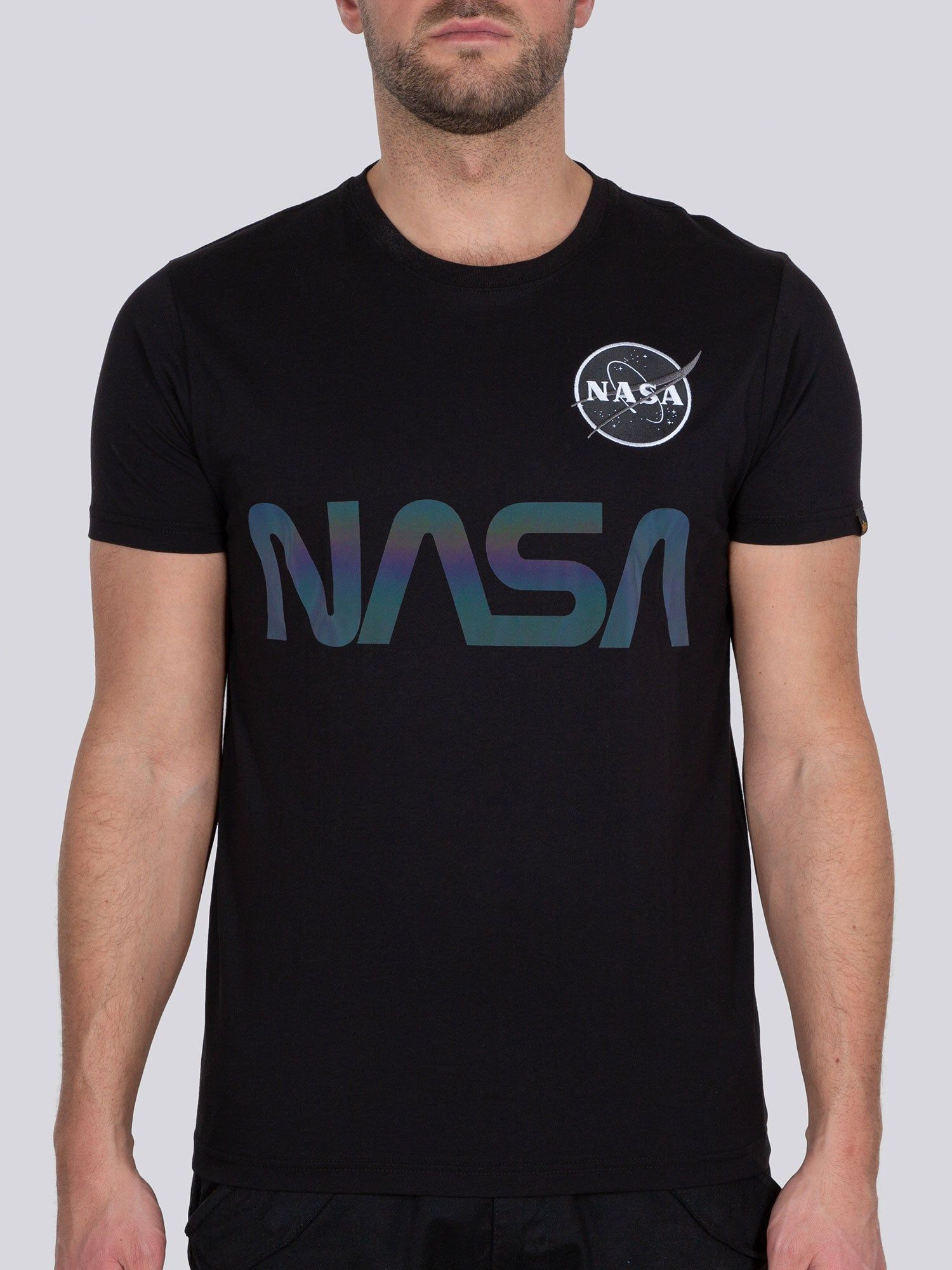 Alpha Industries NASA Rainbow Reflective T T-Shirt sold by Luke 1977 product image thumbnail 7
