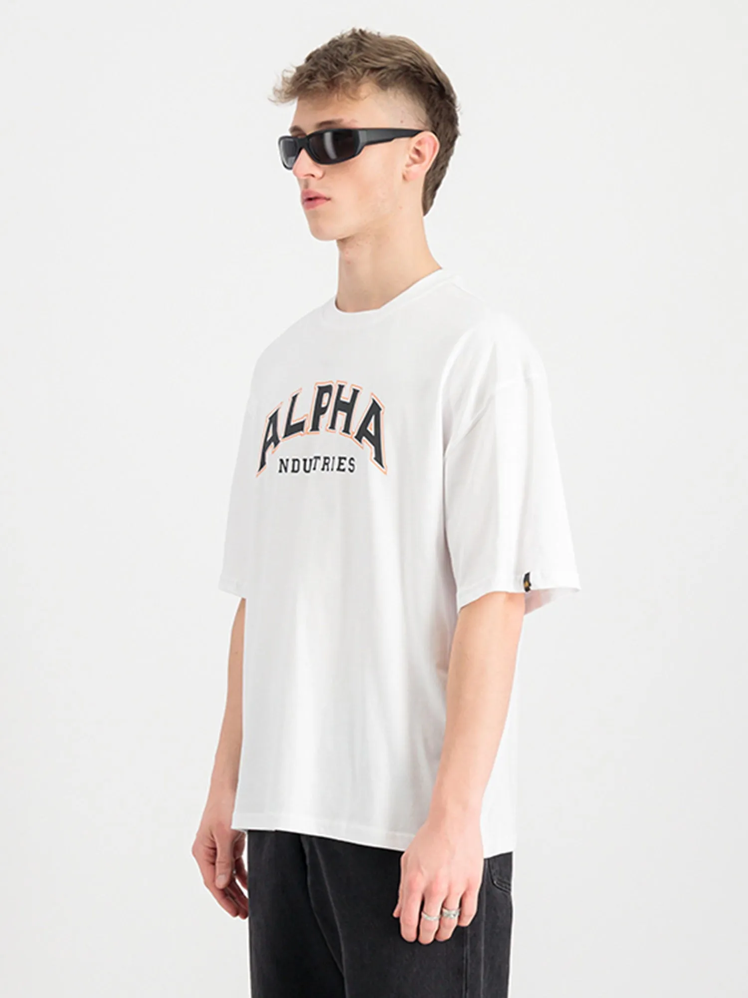 Alpha Industries College T-shirt sold by Luke 1977 product image thumbnail 2