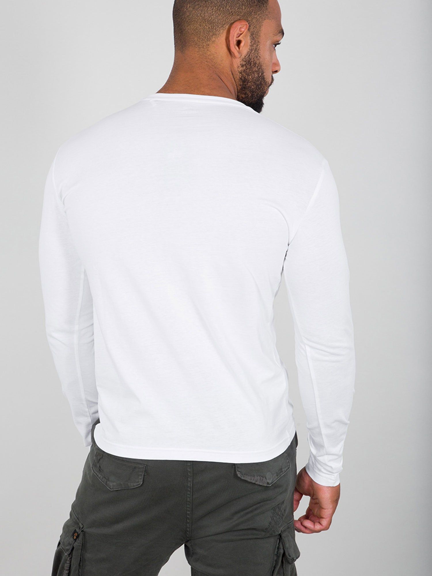 Alpha Industries Basic Long Sleeved Small Logo T-Shirt sold by Luke 1977 product image thumbnail 2