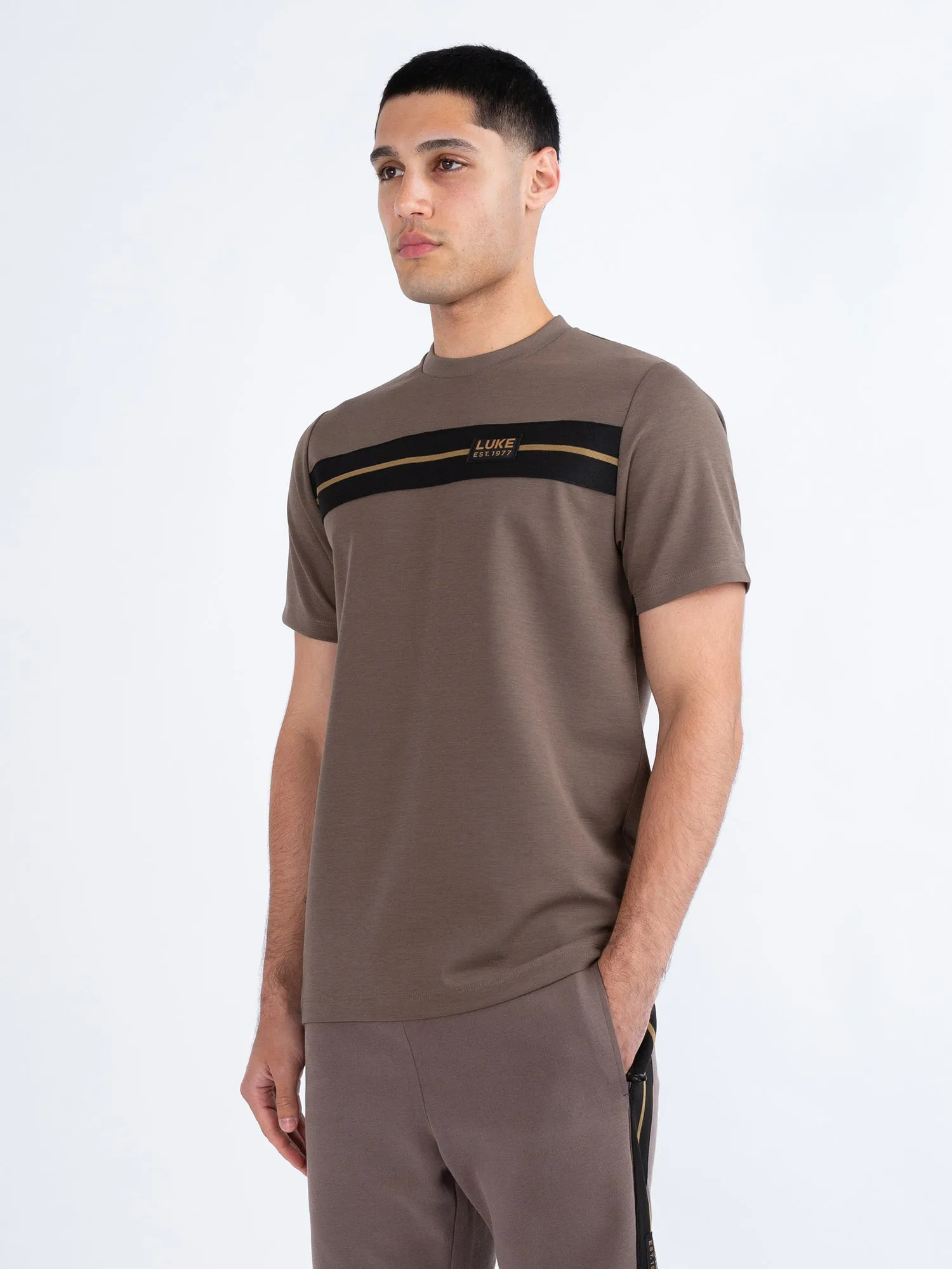 HOPKINS CHEST TAPE PIQUE T-SHIRT sold by Luke 1977 product image thumbnail 3