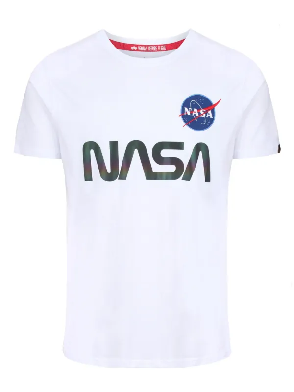 Alpha Industries NASA Rainbow Reflective T T-Shirt sold by Luke 1977