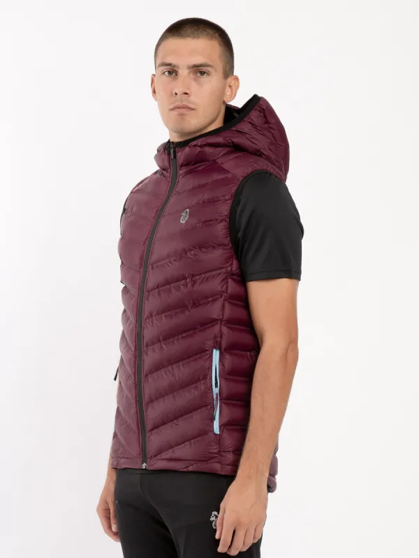 GLOBAL LIGHTWEIGHT QUILTED HOODED GILET sold by Luke 1977