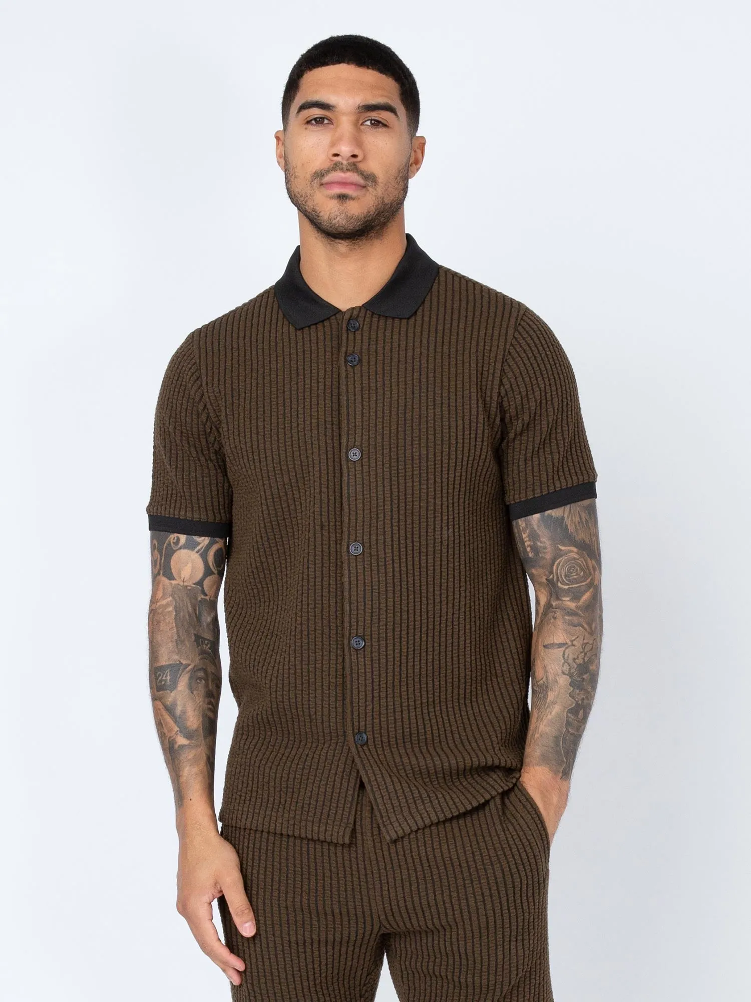 MATAGALPA BUTTON UP TEXTURED JACQUARD POLO sold by Luke 1977 product image thumbnail 2