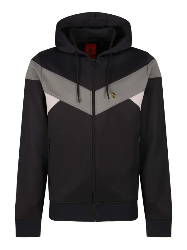 BALDUR ZIP PANELLED HOODIE sold by Luke 1977