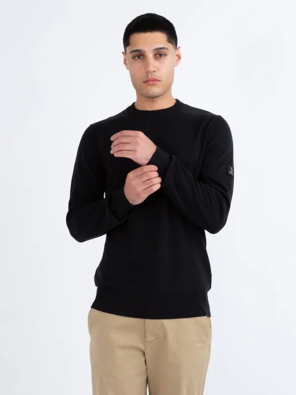 BERWICK PURE COTTON CREW NECK KNITTED JUMPER made by Luke 1977