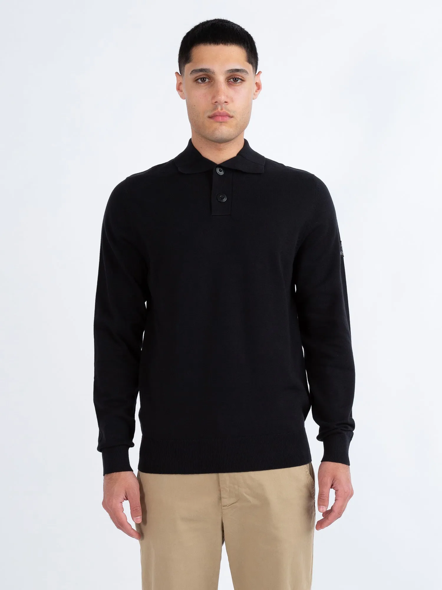 FAIRBANKS LONG SLEEVE KNITTED POLO sold by Luke 1977 product image thumbnail 3