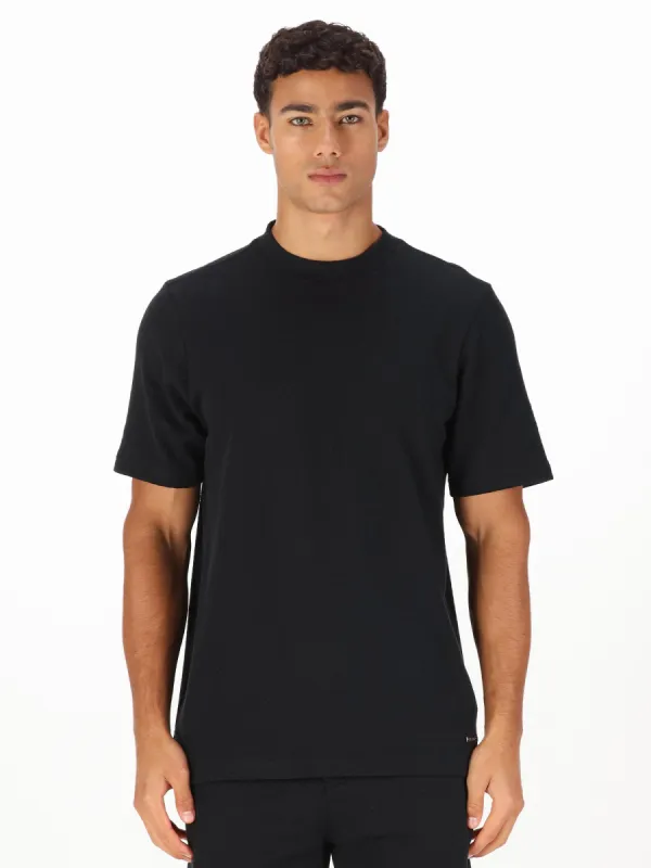 LA ZUBIA JACQUARD WAFFLE TEXTURED T-SHIRT sold by Luke 1977