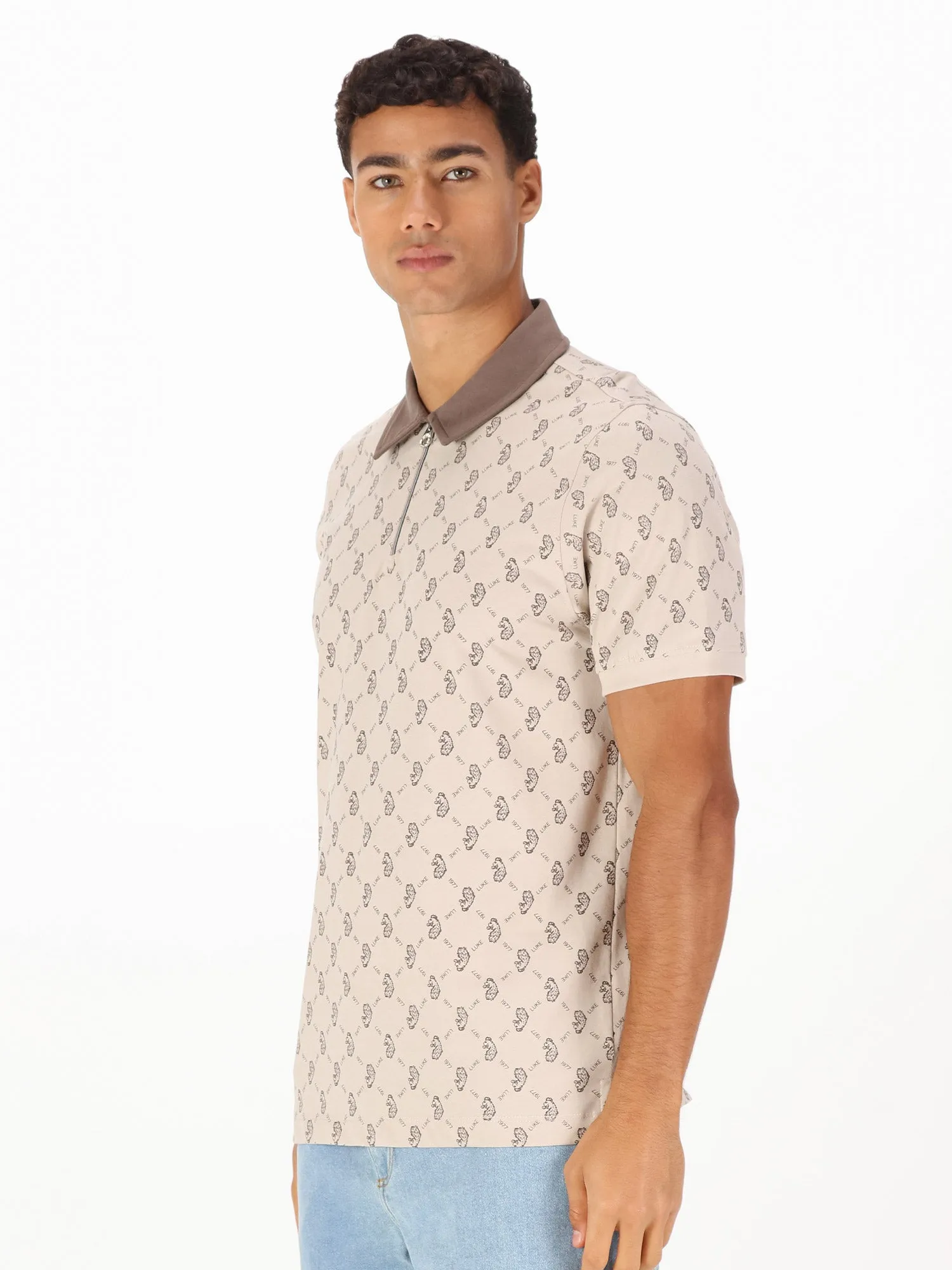 HENDERSON ZIP NECK POLO sold by Luke 1977 product image thumbnail 3