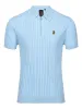 RIB EYE KNITTED ZIP POLO sold by Luke 1977