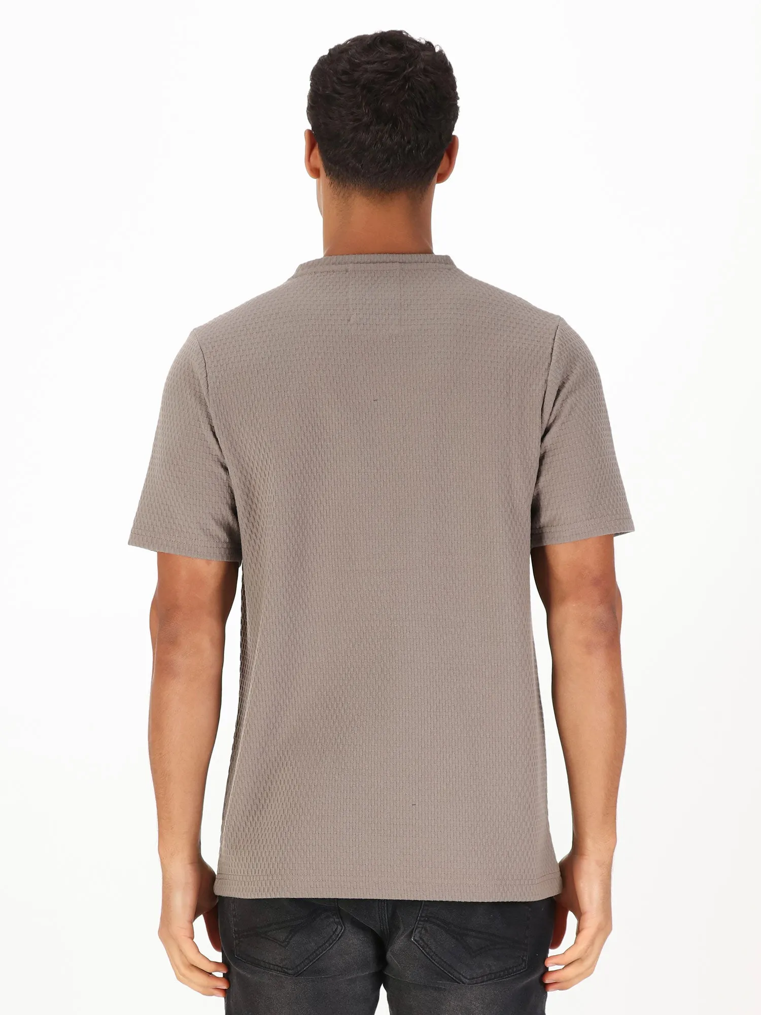 ARMILLA JACQUARD WAFFLE TEXTURED T-SHIRT sold by Luke 1977 product image thumbnail 4