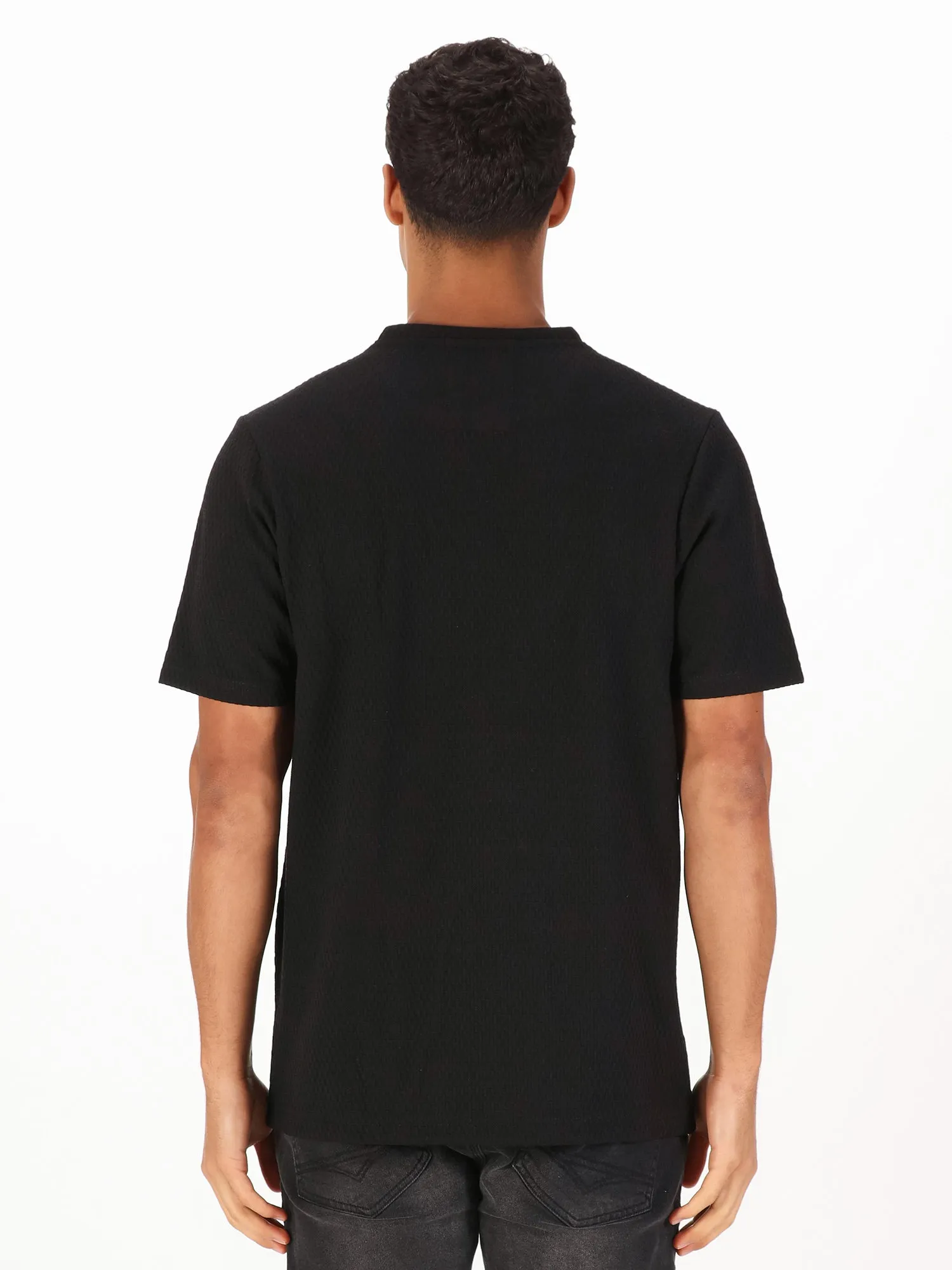 ARMILLA JACQUARD WAFFLE TEXTURED T-SHIRT sold by Luke 1977 product image thumbnail 3