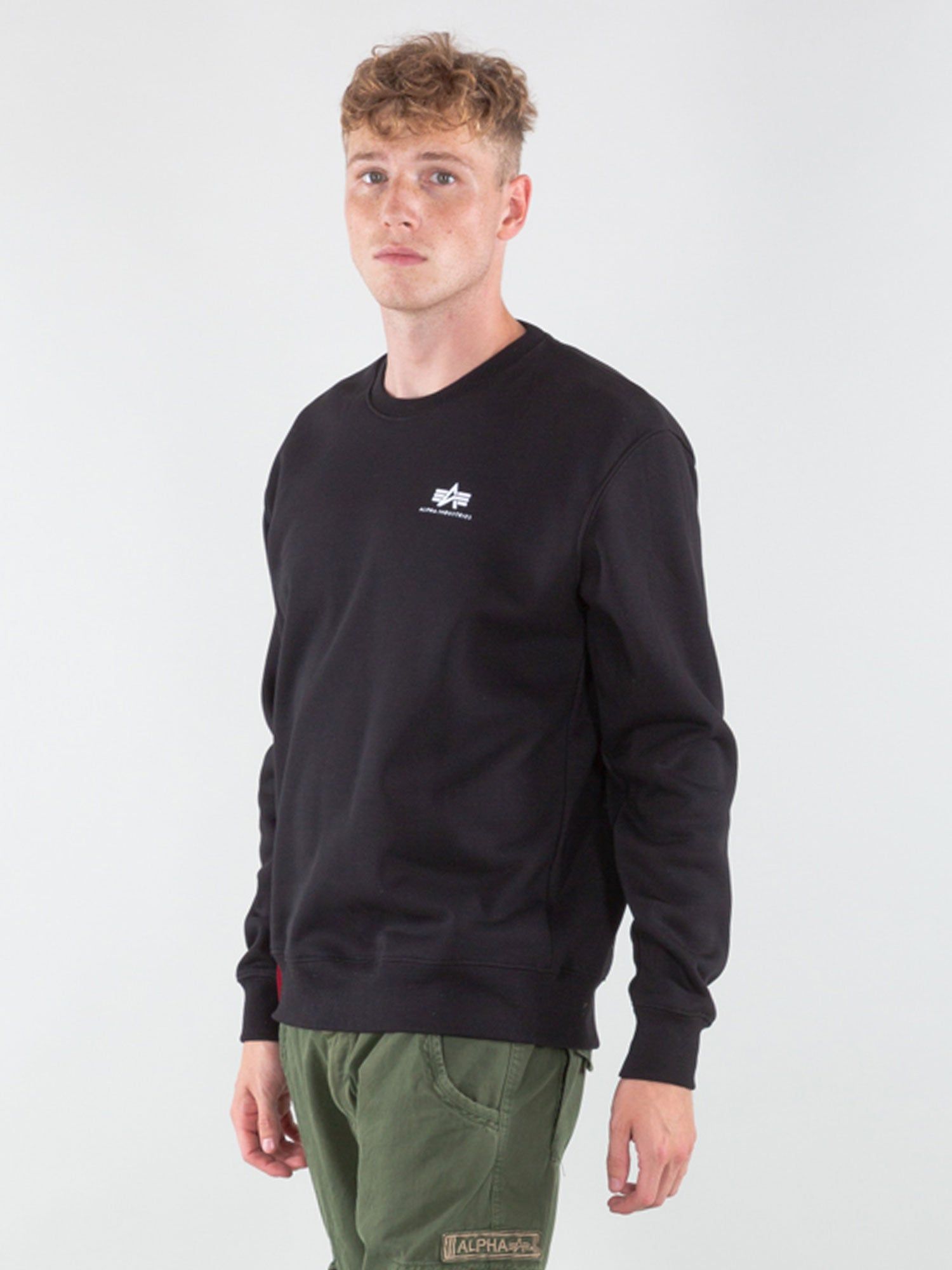 Alpha Industries Basic Sweater Small Logo Foil Print sold by Luke 1977