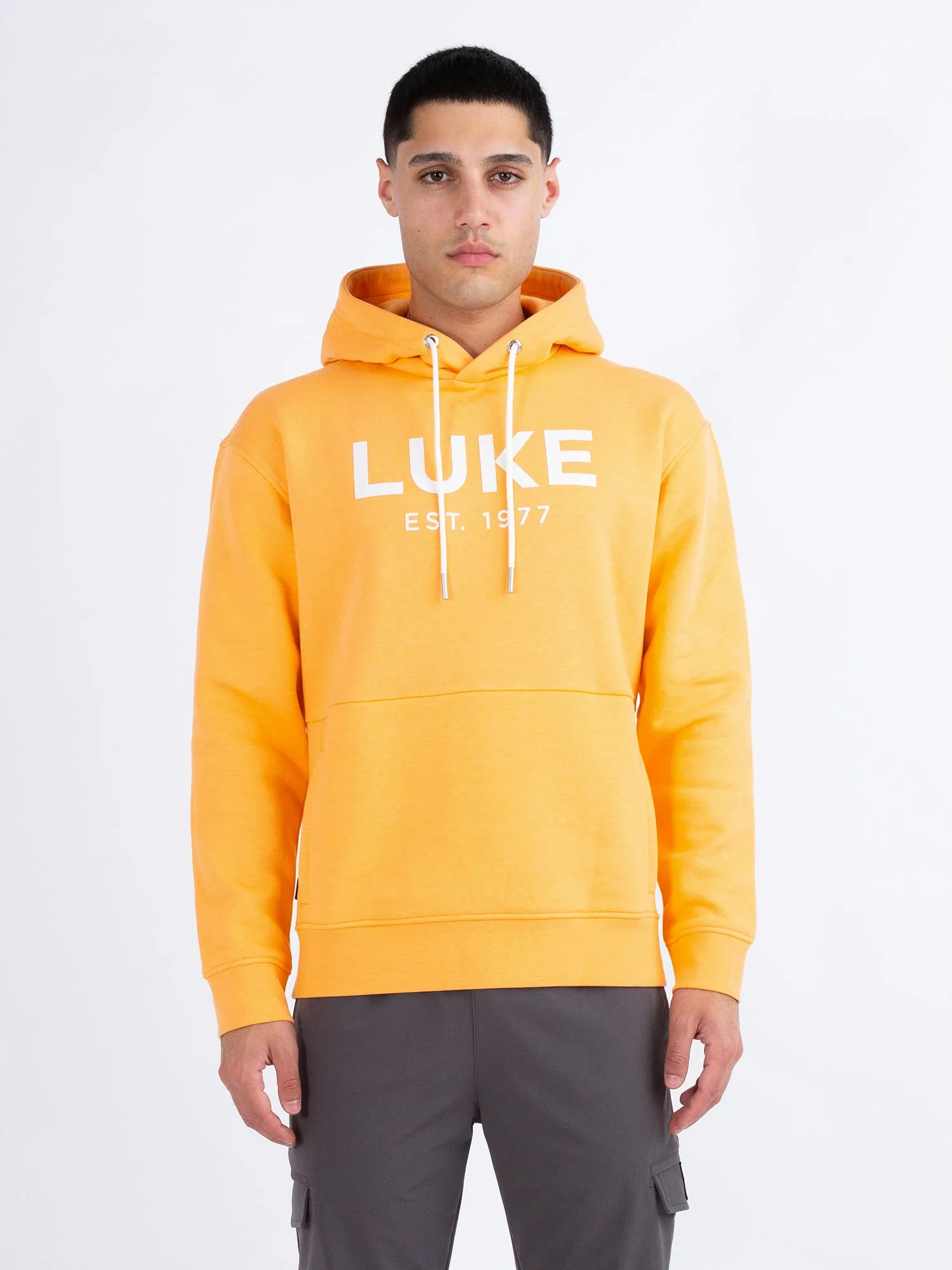 GRAND SOFT COTTON RELAXED FIT OVERHEAD HOODIE sold by Luke 1977 product image thumbnail 2