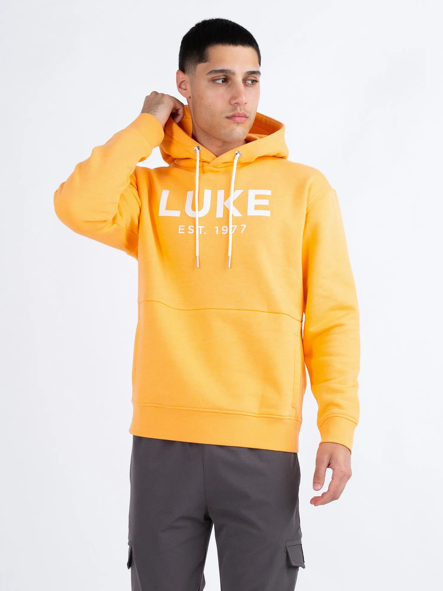 GRAND SOFT COTTON RELAXED FIT OVERHEAD HOODIE sold by Luke 1977