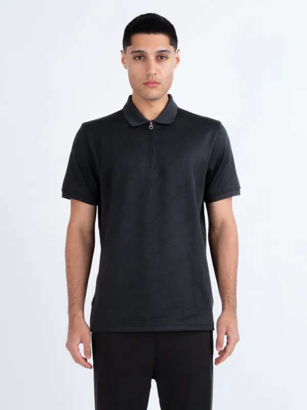 BAUER 2 JACQUARD ZIP POLO sold by Luke 1977