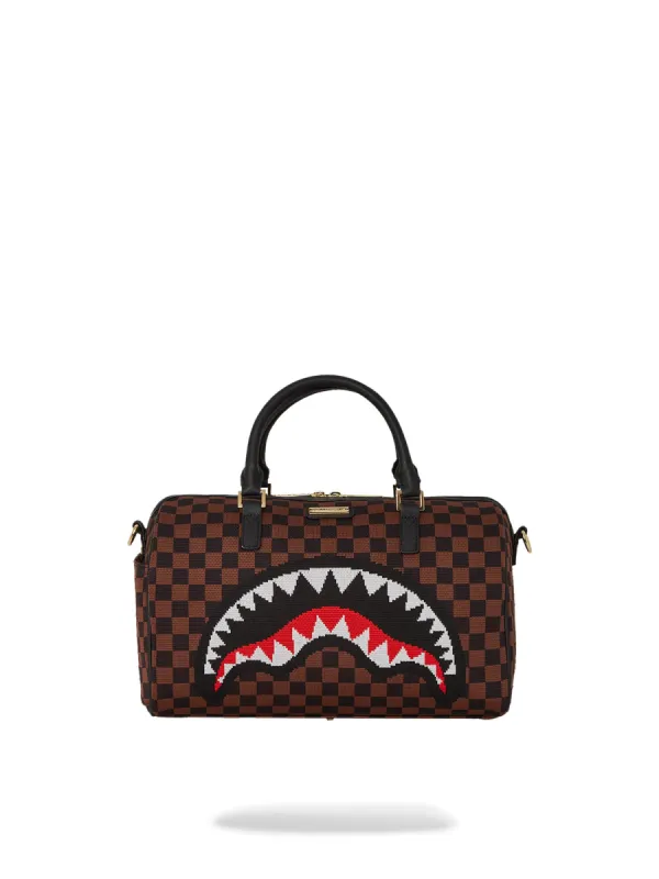 SPRAYGROUND KYOTOKNIT SHARKS IN PARIS MINI DUFFLE sold by Luke 1977