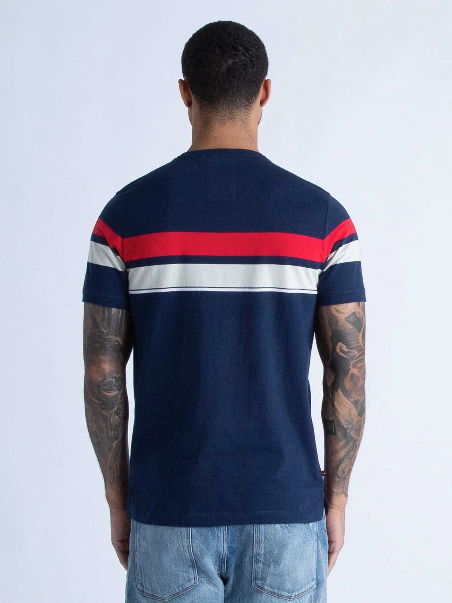 YD BRAZILIA CHEST STRIPE T-SHIRT sold by Luke 1977 product image thumbnail 4