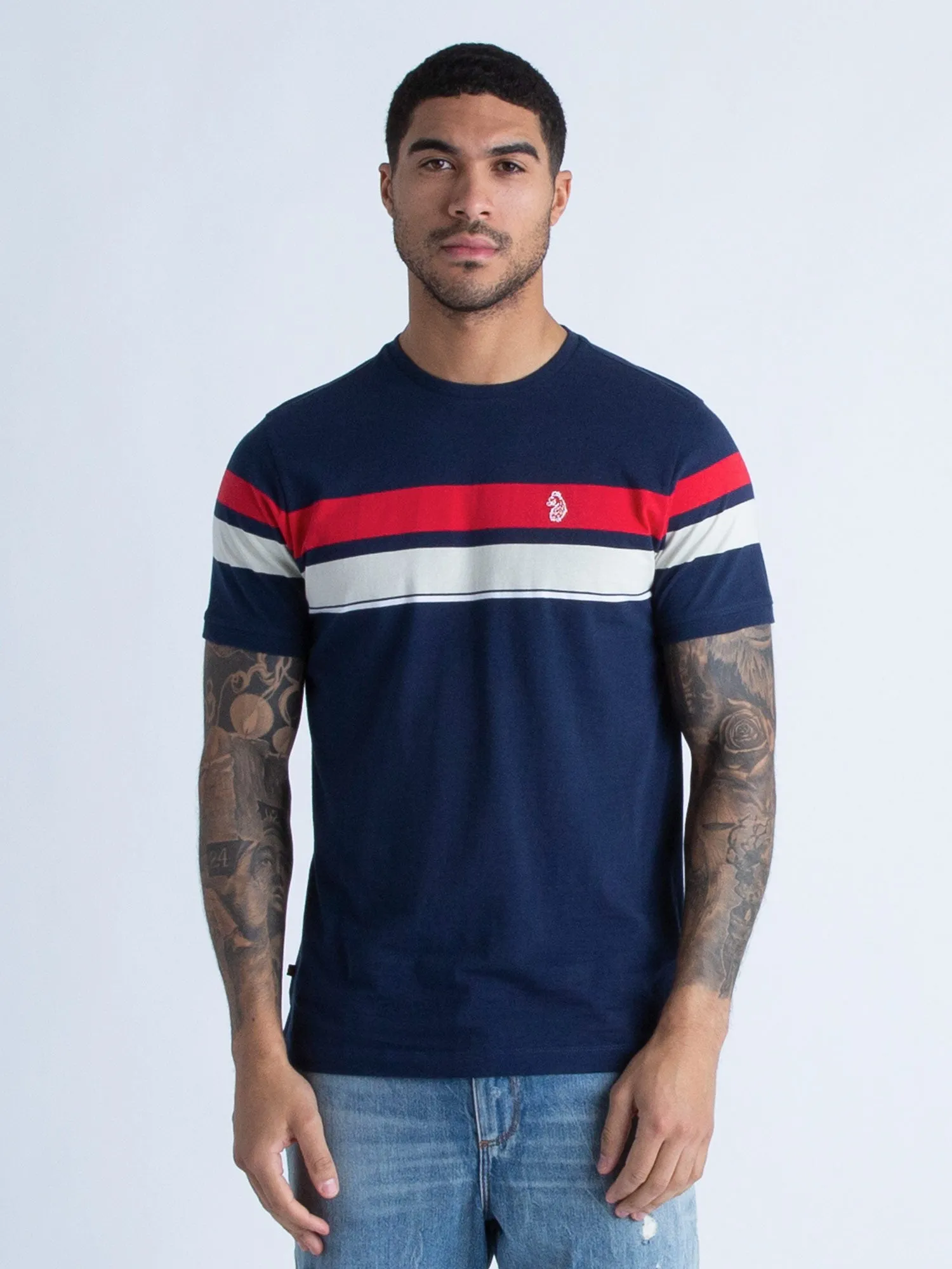 YD BRAZILIA CHEST STRIPE T-SHIRT sold by Luke 1977 product image thumbnail 3