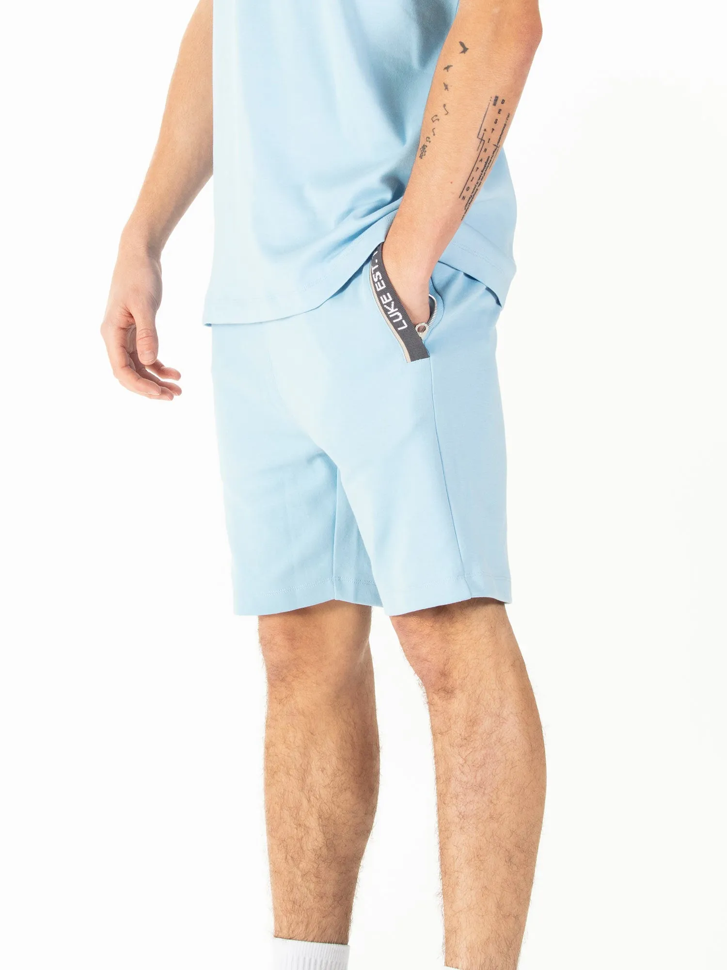 REID TEXT DETAIL SHORTS sold by Luke 1977