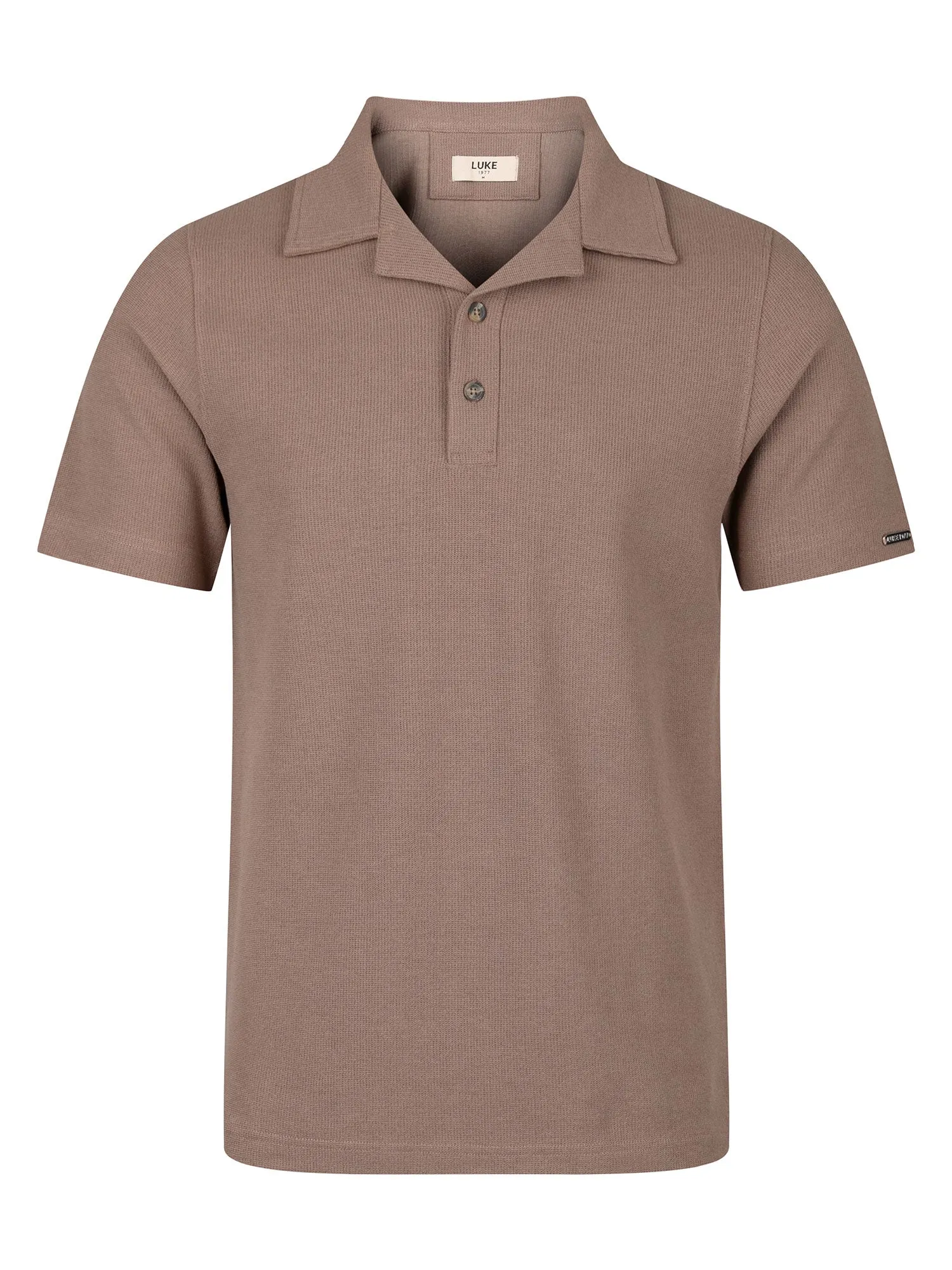 MADERAS TEXTURED WAFFLE POLO sold by Luke 1977