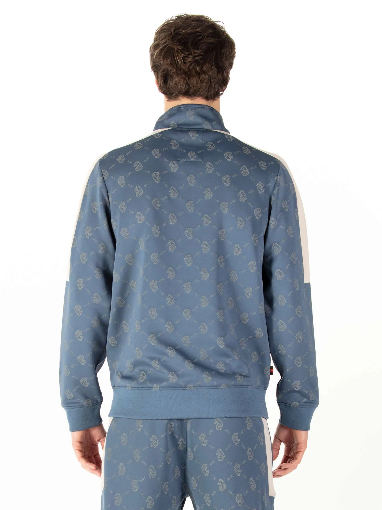 RONALDO OVERPRINT ZIP FUNNEL NECK SWEAT sold by Luke 1977 product image thumbnail 4