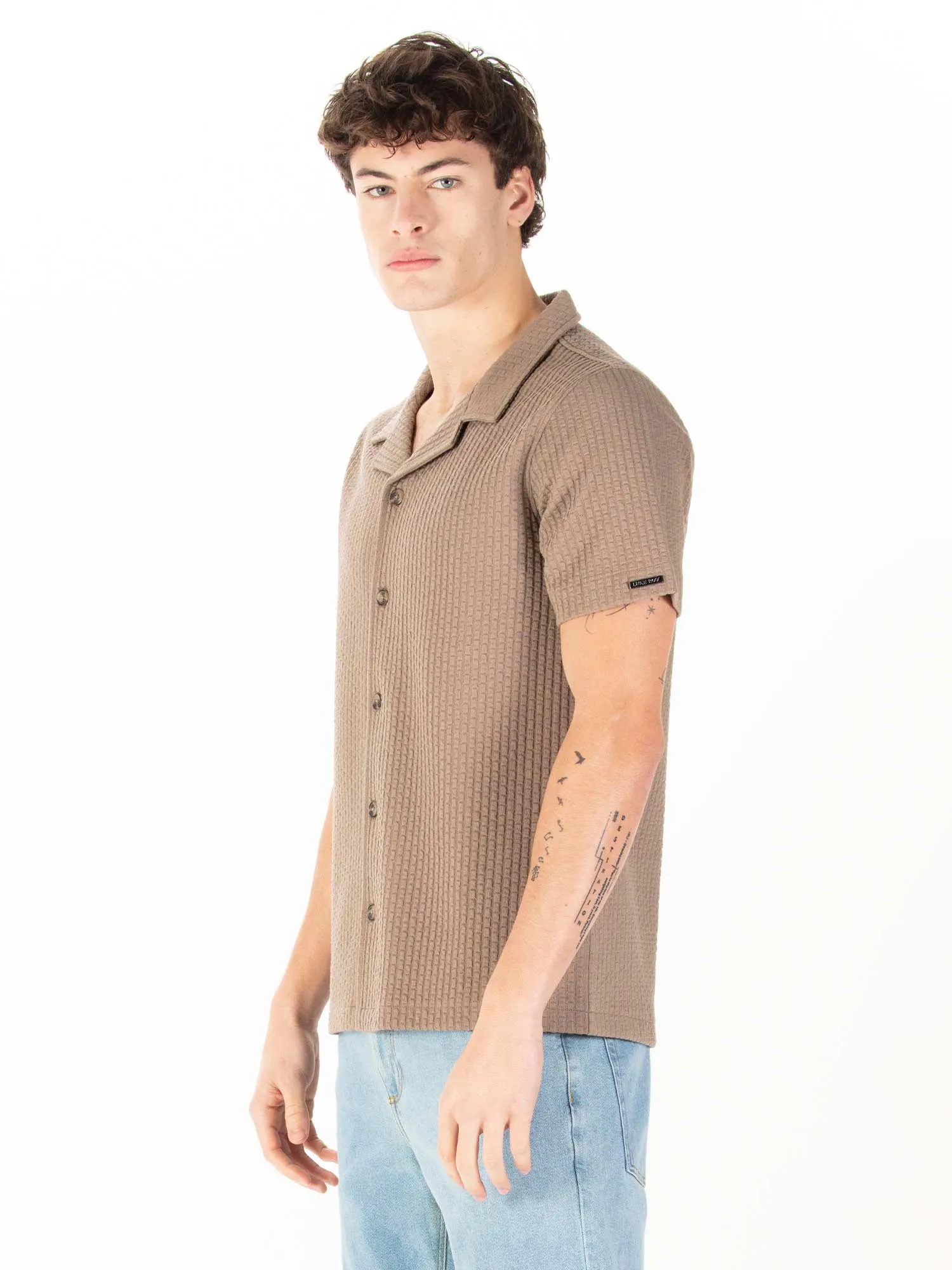 LOS CHILES TEXTURED JACQUARD SHIRT sold by Luke 1977 product image thumbnail 3