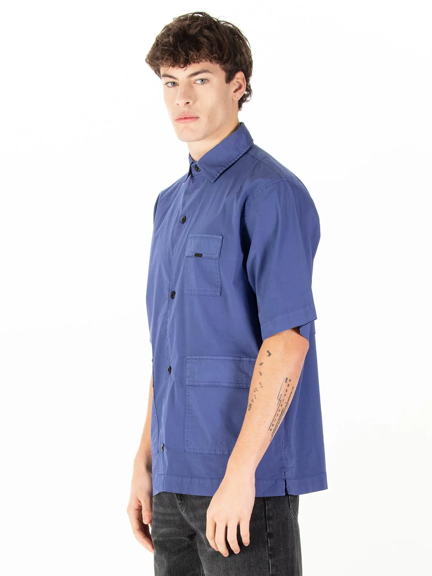 YEDRA RELAXED FIT POCKET DETAIL SHIRT sold by Luke 1977 product image thumbnail 3