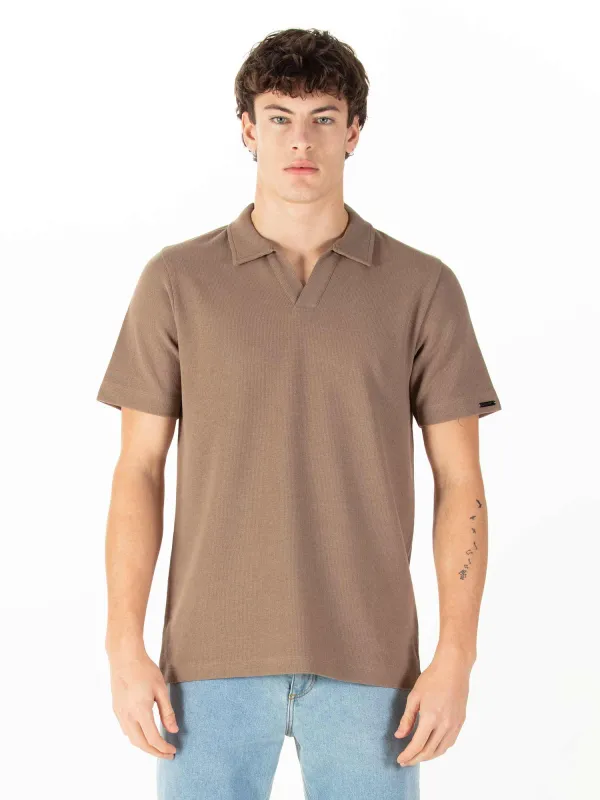 MASAYA BUTTONLESS TEXTURED POLO sold by Luke 1977
