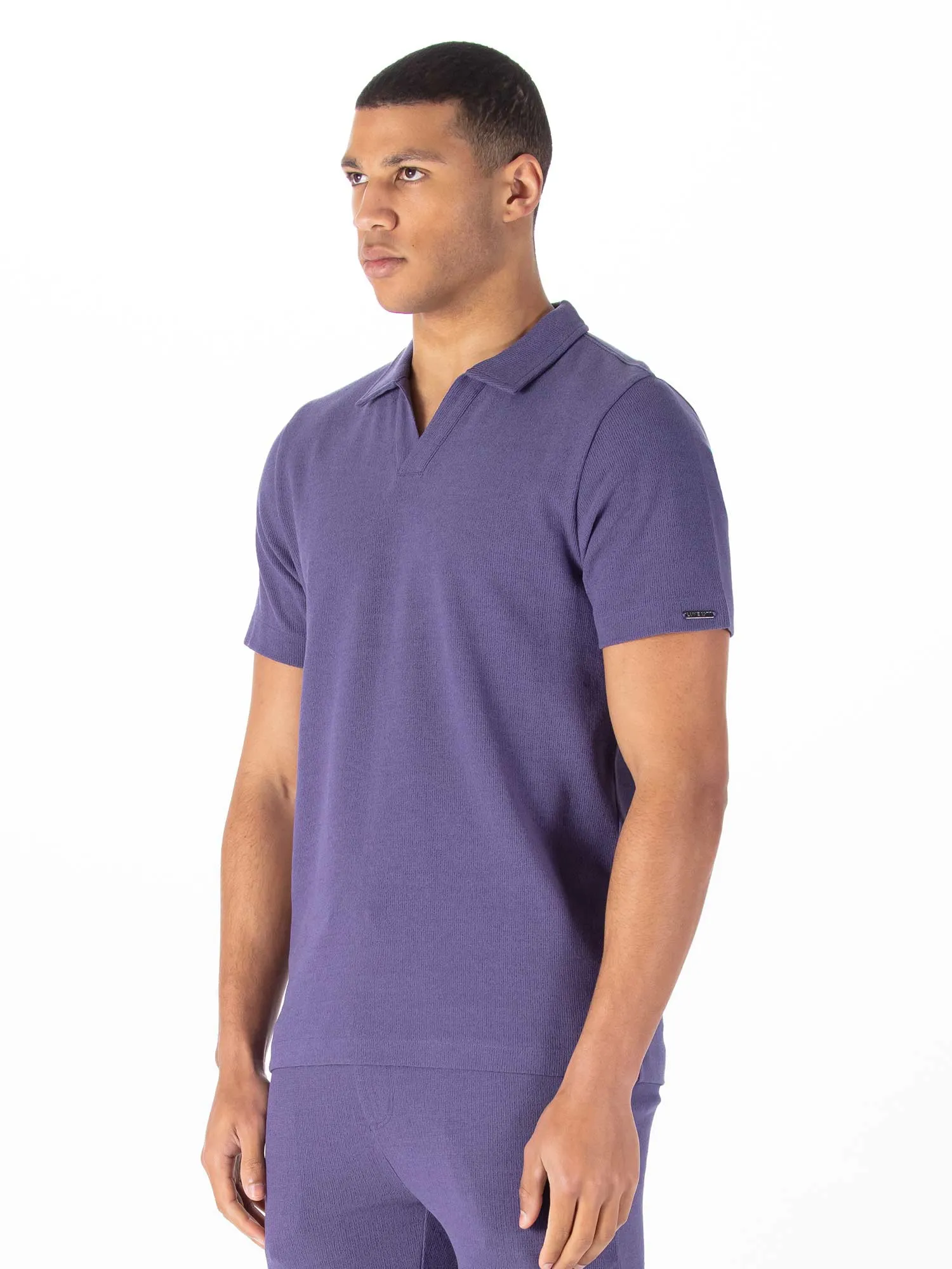 MASAYA BUTTONLESS TEXTURED POLO sold by Luke 1977 product image thumbnail 3